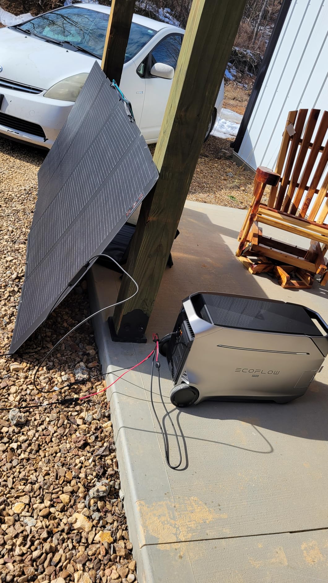 EF ECOFLOW Solar Generator 4096Wh DELTA Pro 3 with 2X400W Portable Panels, 120/240V 4000W AC Output, Solar Generator for Home Use, Camping Accessories, Emergencies, Power Outages, RVs customer photo 1