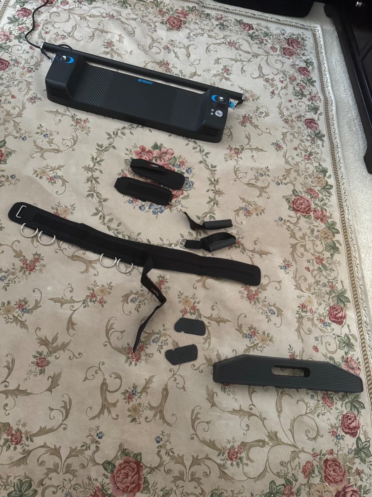 SQUATZ Apollo Board Mini: 150lb Resistance Smart Cable Machine, Functional Trainer for Full Body Workouts, Full Body Strength, Digital Home Gym Equipment with Free App includes Accessories, Blue customer photo 1