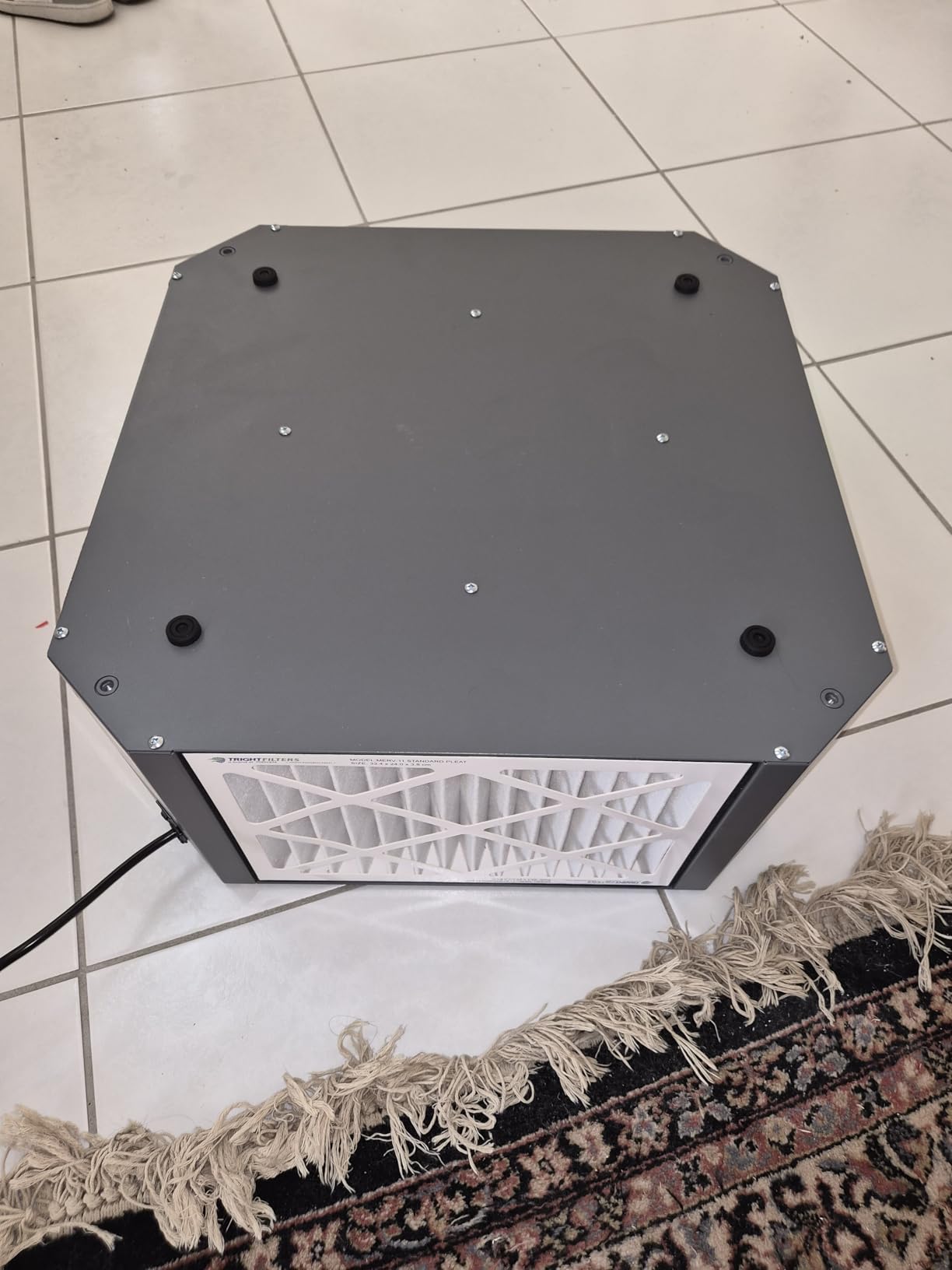 Abestorm 360 Degree Intake Air Filtration System for Woodworking, Built-in Ionizer, 1350CFM Hanging Air Filter, Shop Dust Collector, Garage WorkShop, MERV-11 filter, DecDust 1350IG customer photo 1
