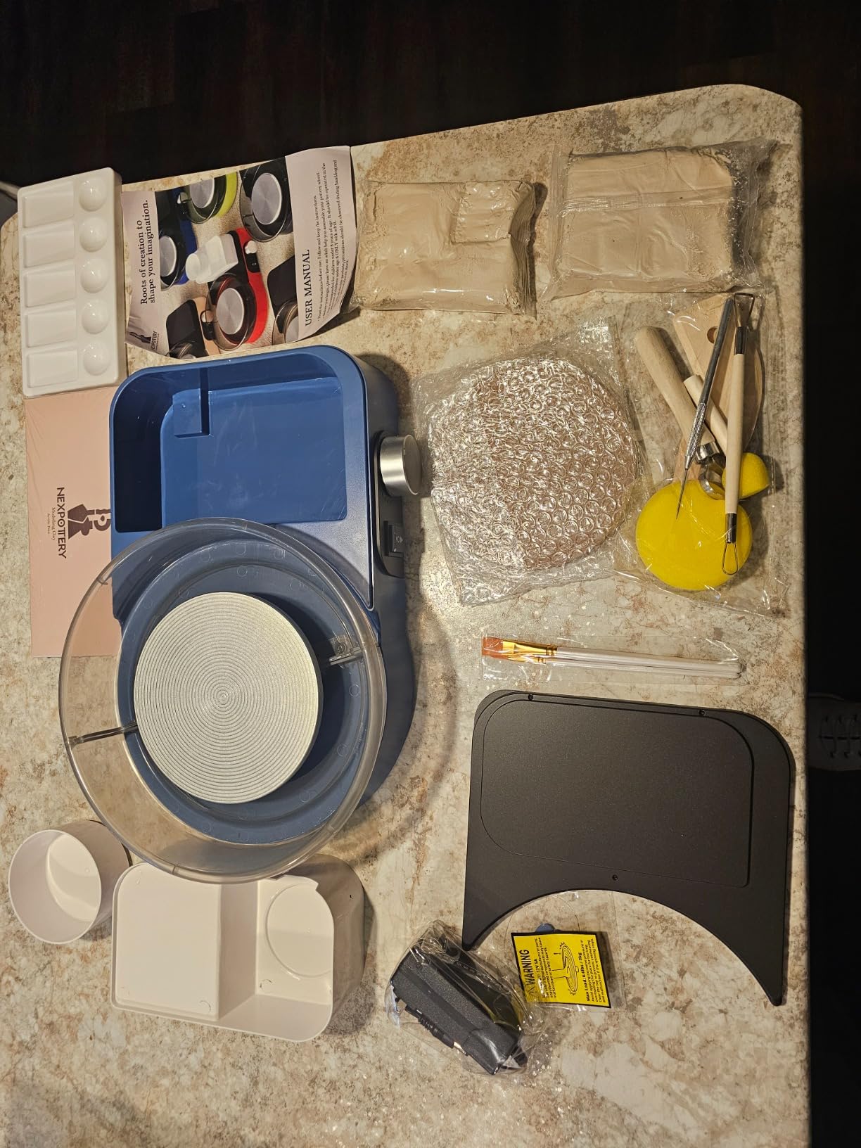 Pottery Wheel for Kids Adults and Beginners - Complete Pottery Set with 6