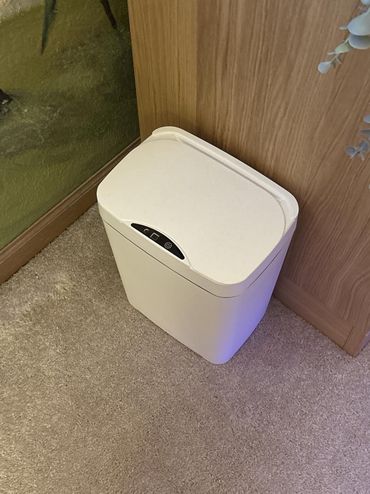 2 Pack 2.7 Gal Bathroom Trash Can with Lid, Automatic Trash Can Small Smart Garbage Can Touchless, Slim Motion Sensor Waterproof Plastic Trash Bins for Bedroom Office Kitchen Toilet customer photo 1