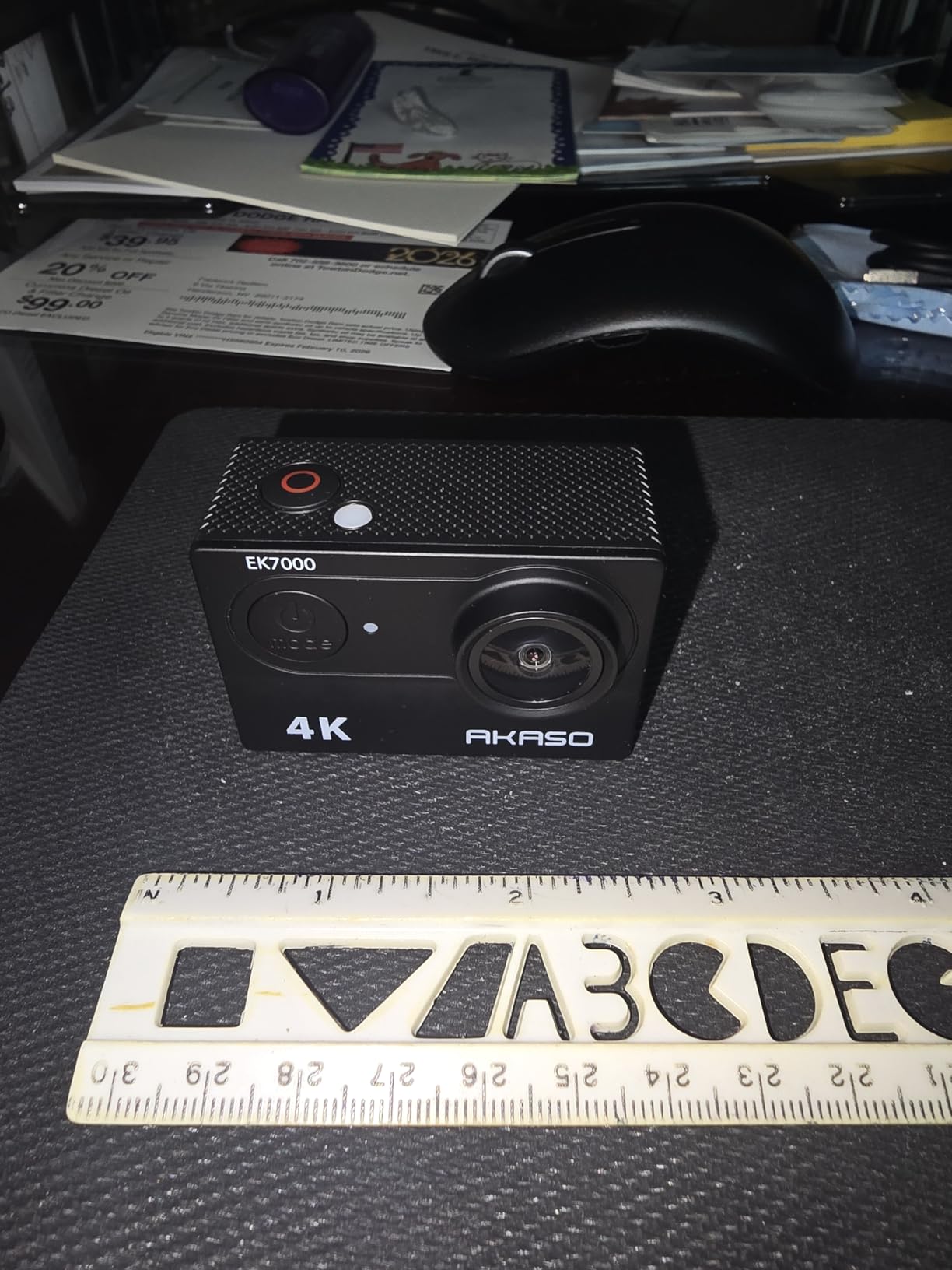 AKASO EK7000 4K30fps Action Camera with 64GB MicroSDXC U3 Memory Card Accessories Kit Bundle Ultra HD 131FT Waterproof Underwater Camera EIS WiFi Remote Control 4X Zoom, Black customer photo 2