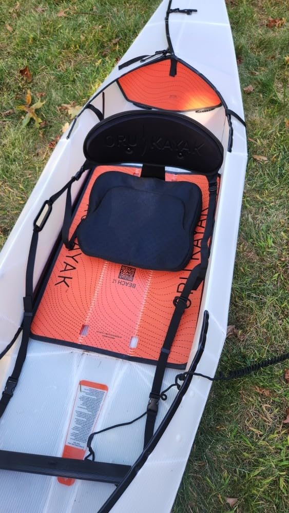 Extra Thicker Kayak Seat Cushion, Waterproof Kayak Gel Seat Cushion for Long Sitting Coccyx Sciatica Pain Relief Boat Cushion Kayak Accessories Pad for Fishing Canoe Rowing Stadium customer photo 1