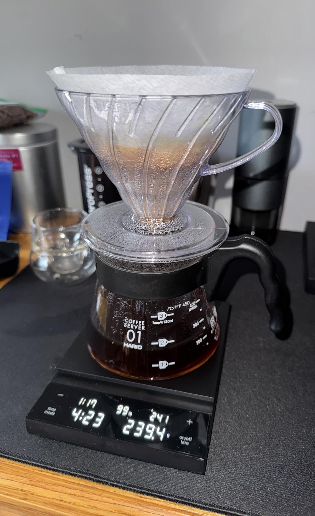 HARIO CST-2000-B Polaris Coffee Scale, Black, Scale, Coffee, Present, Gift customer photo 1