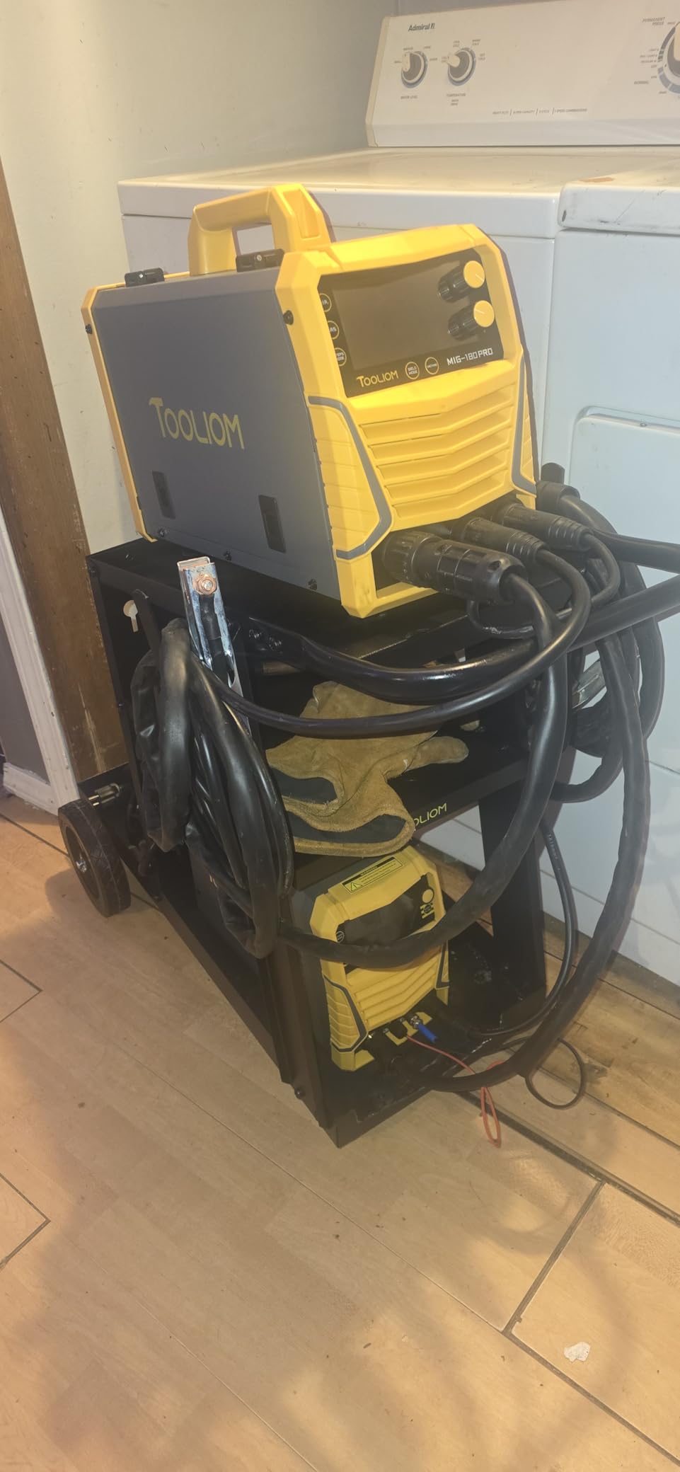 TOOLIOM Welding Cart with 4 Drawers Cabinet,Rolling Welder Cart for TIG MIG Welder and Plasma Cutter 360° Swivel Wheels Welding Trolley customer photo 1