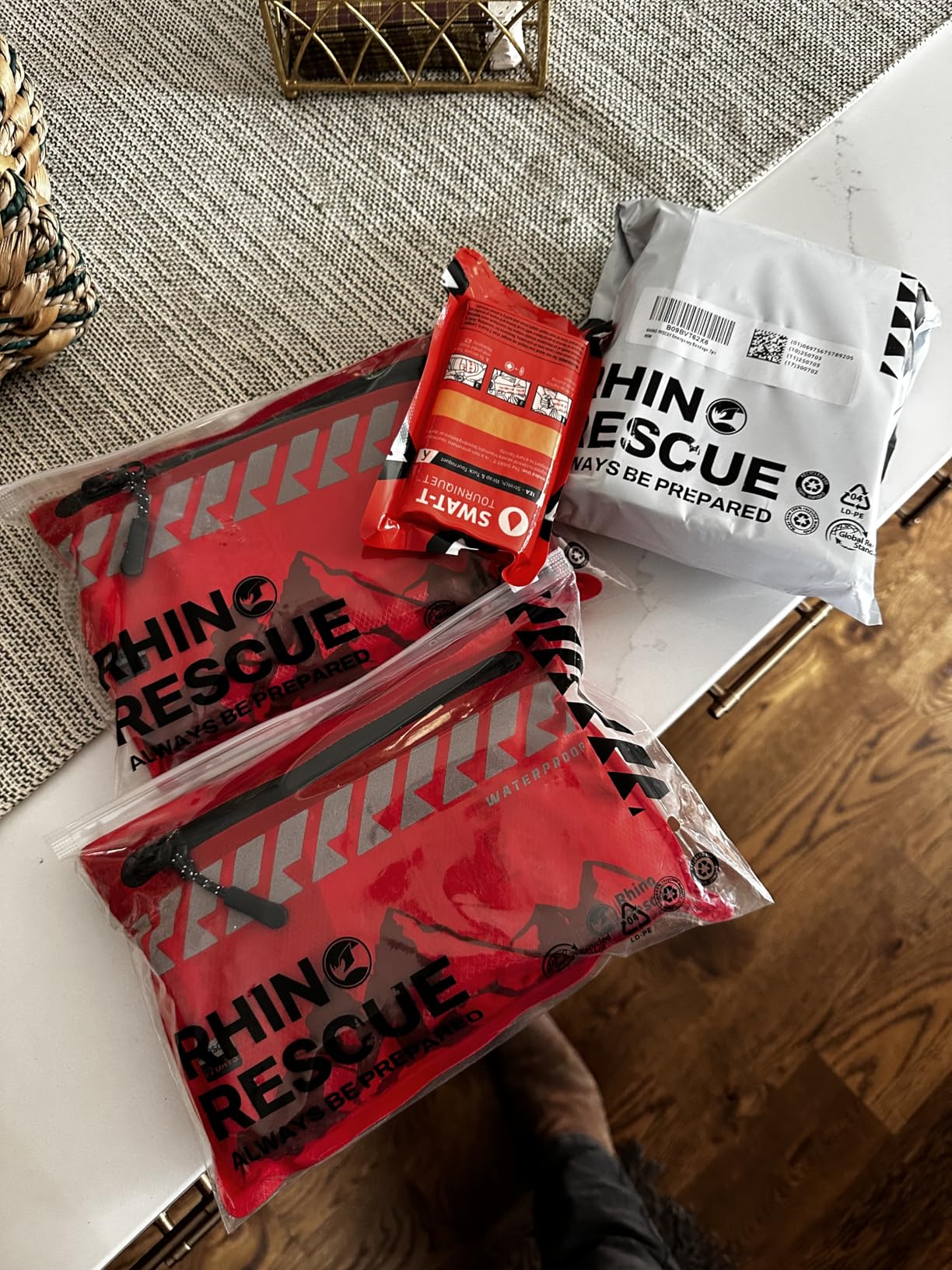 RHINO RESCUE Small First Aid Kit Ultralight Water-Resistent Medical Kit for Hiking, Backpacking, Cycling, Travel, Vehicles customer photo 1