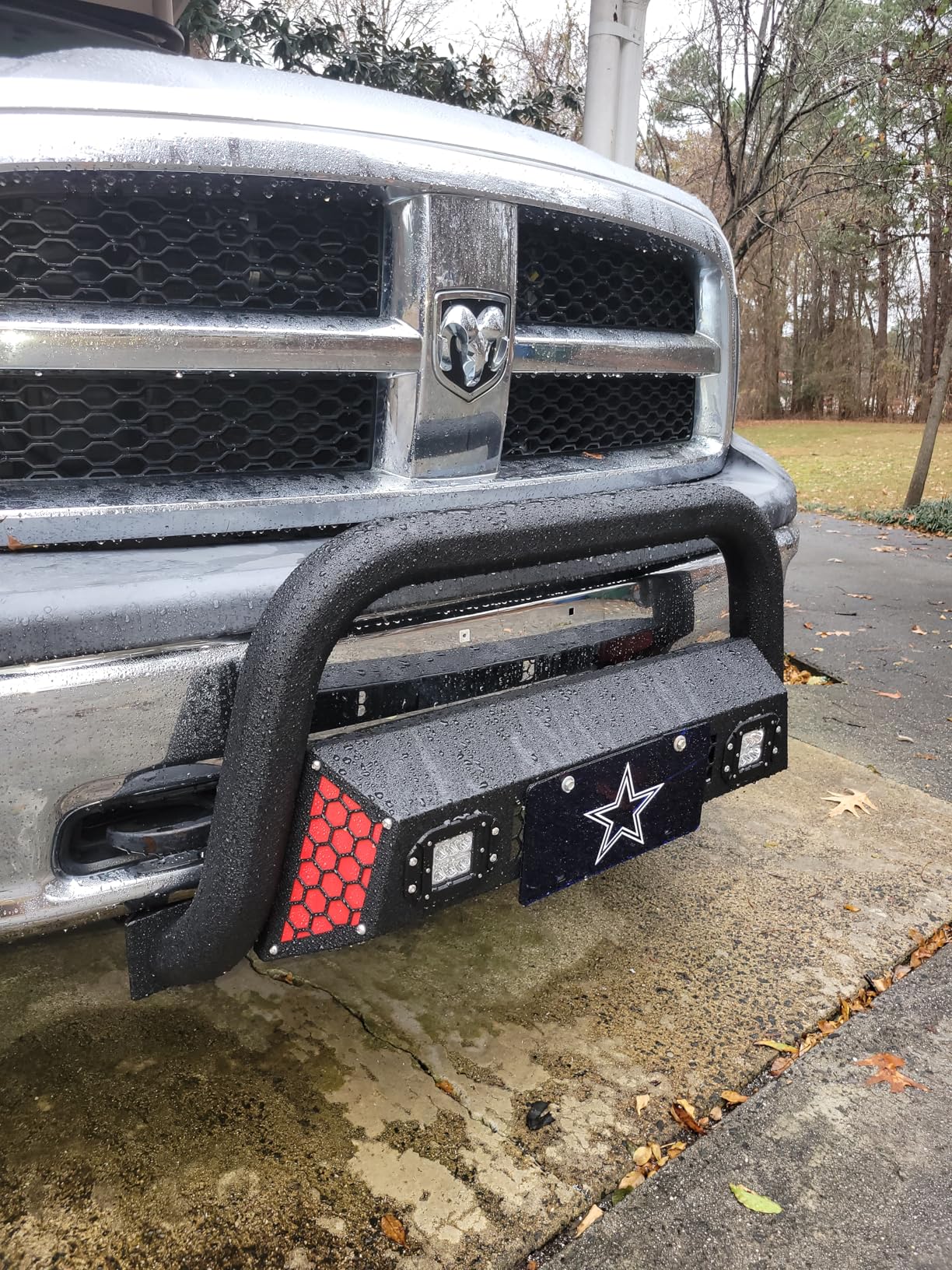 Bull Bar Compatible fit for Chevy Silverado 1500/GMC Sierra 1500 2019-2025 Front Bumper Guard 3