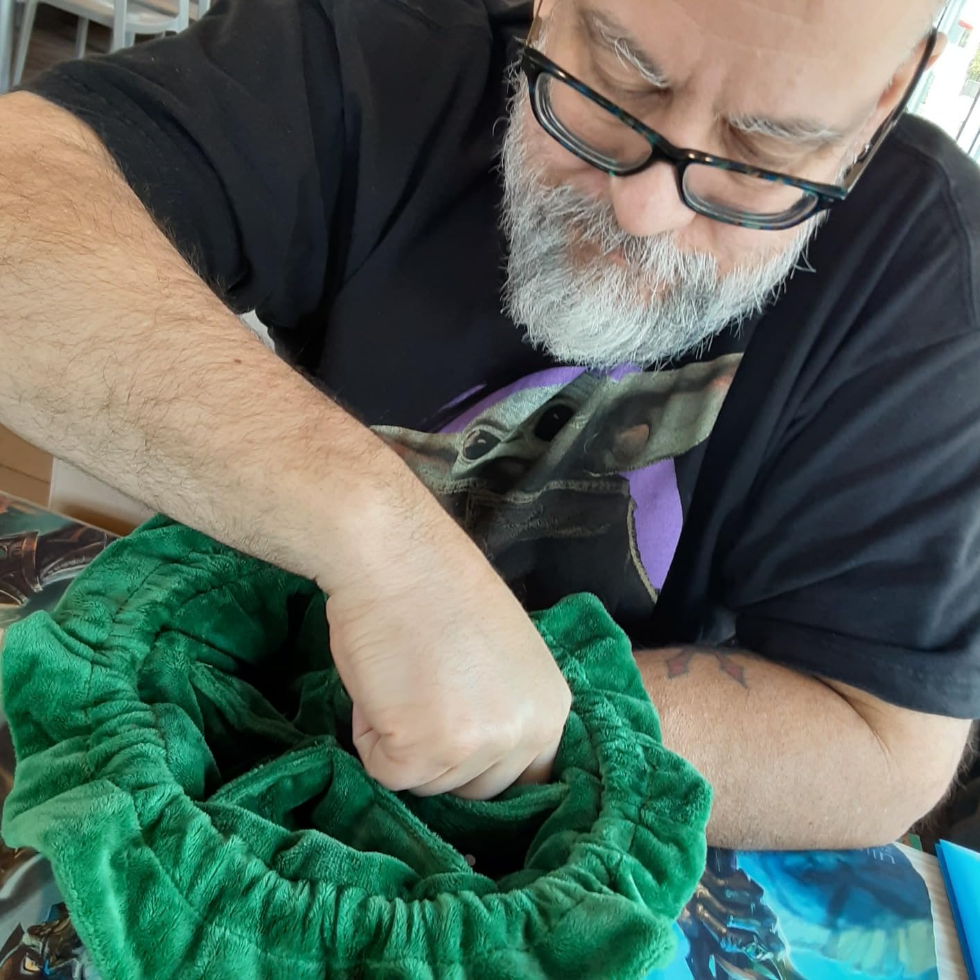 Large DND Dice Bag Leather Dice Storage Bag Dark Green D&D Drawstring Pouch with Pockets for RPG Table Games - Can Hold 200+ Polyhedral Dice customer photo 1