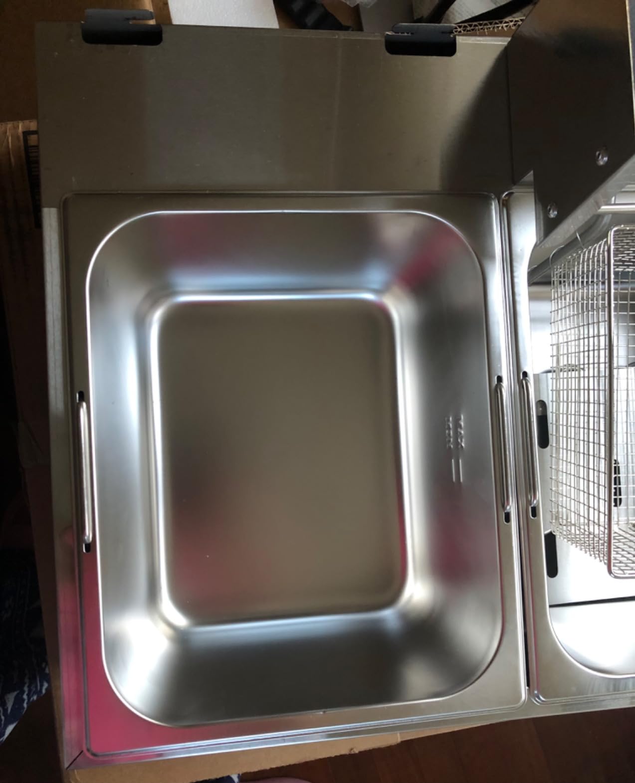 Commercial Deep Fryer 20.7Qt/20L Dual Tank Deep Fryers with Baskets 0.8mm Thickened Stainless Steel Electric Countertop Fryer with Adjustable Temperature, 1700w x2, 110v customer photo 2