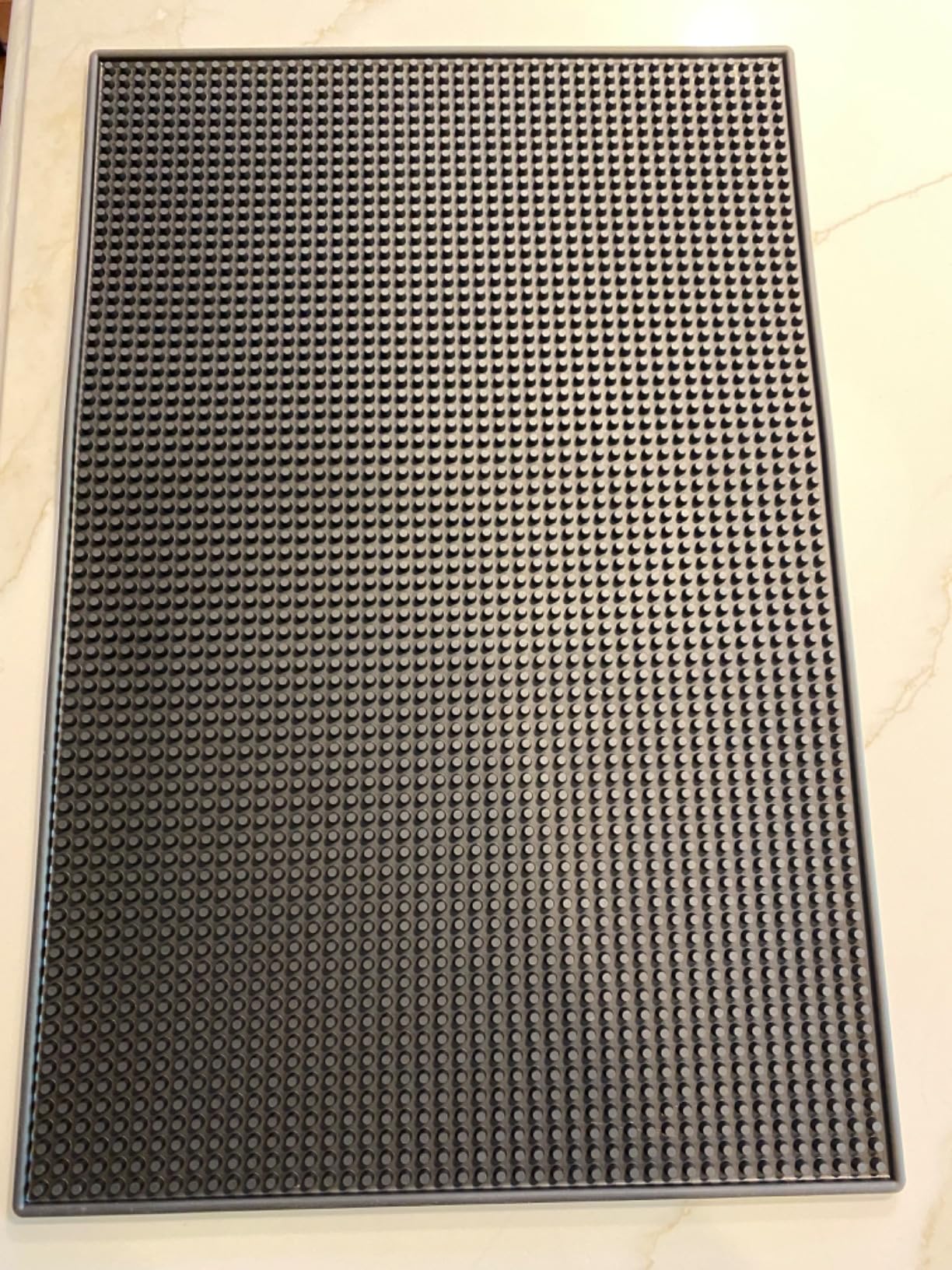 4 Pcs Bar Mats for Countertop 18 x 12 Inch Rubber Silicone Bar Drying Coffee Non Slip Mat for Bartending Home Cocktail Bars Restaurants (Black) customer photo 2