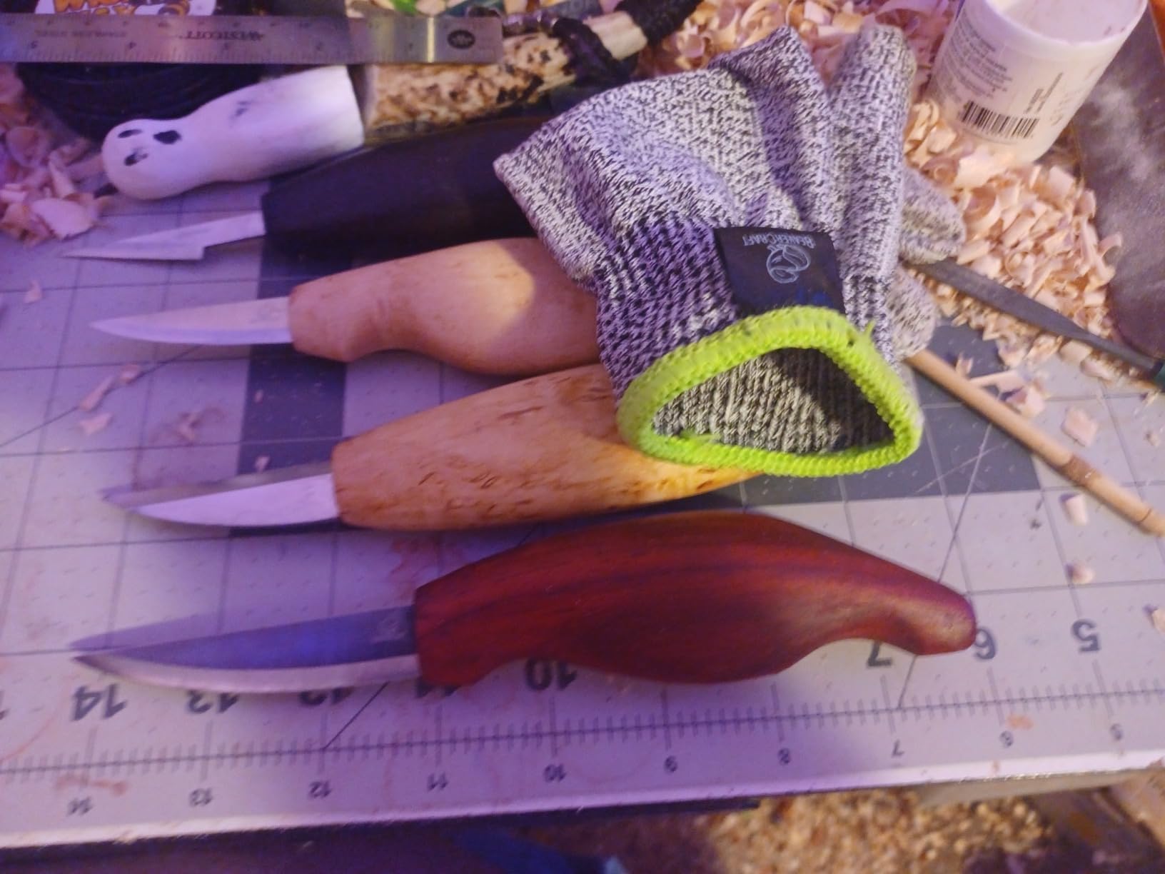 BeaverCraft Wood Carving Gloves CRG - Cutting Cut Resistant Gloves Level 5 for Whittling, Woodworking, Food Prep customer photo 1