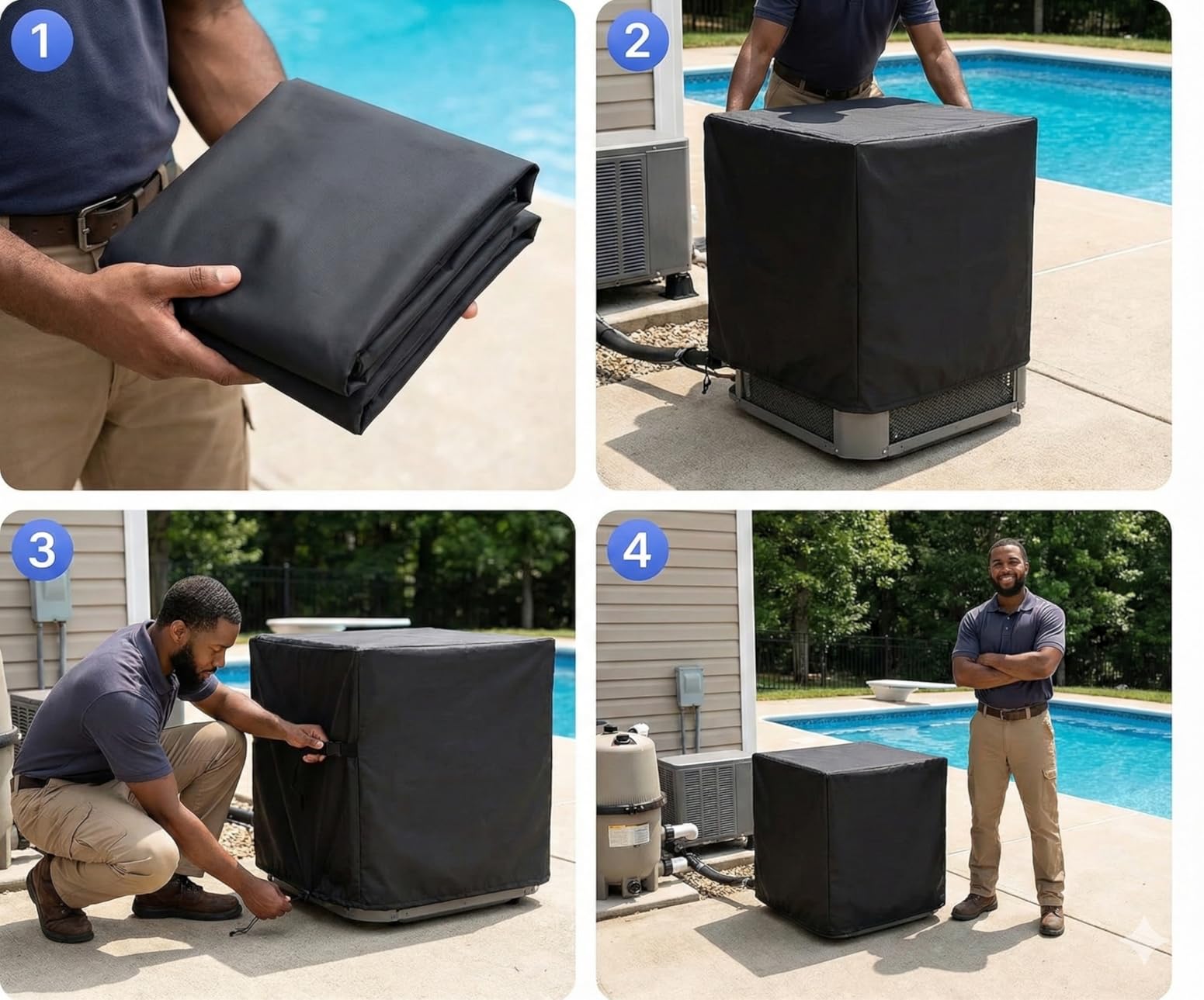 5000 Gallon Electric Pool Heater Pump 16000 BTU Pool Heaters for Above Ground Pools Swimming Pool Heat Pump WiFi Control Heat Or Cool Spa Heater Pump 120v customer photo 1