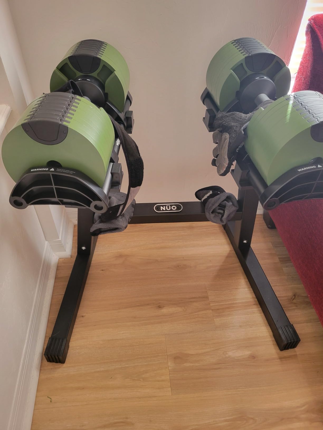 NÜOBELL® Adjustable Dumbbell Set, 5-50 LB or 5-80 LB, Easy Twist 2024-25 Model, All-In-One Weights Set (Pair) for Home, Original Manufacturer customer photo 2