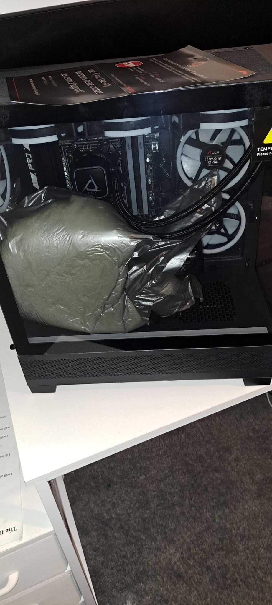 CLX Set Gaming PC - AMD Ryzen 7 9700X 3.8GHz, GeForce RTX 4070 Super, 1TB NVMe M.2 SSD, 32GB DDR5 RGB Memory, 360mm AIO, WiFi, Windows 11 Home, Black customer photo 2