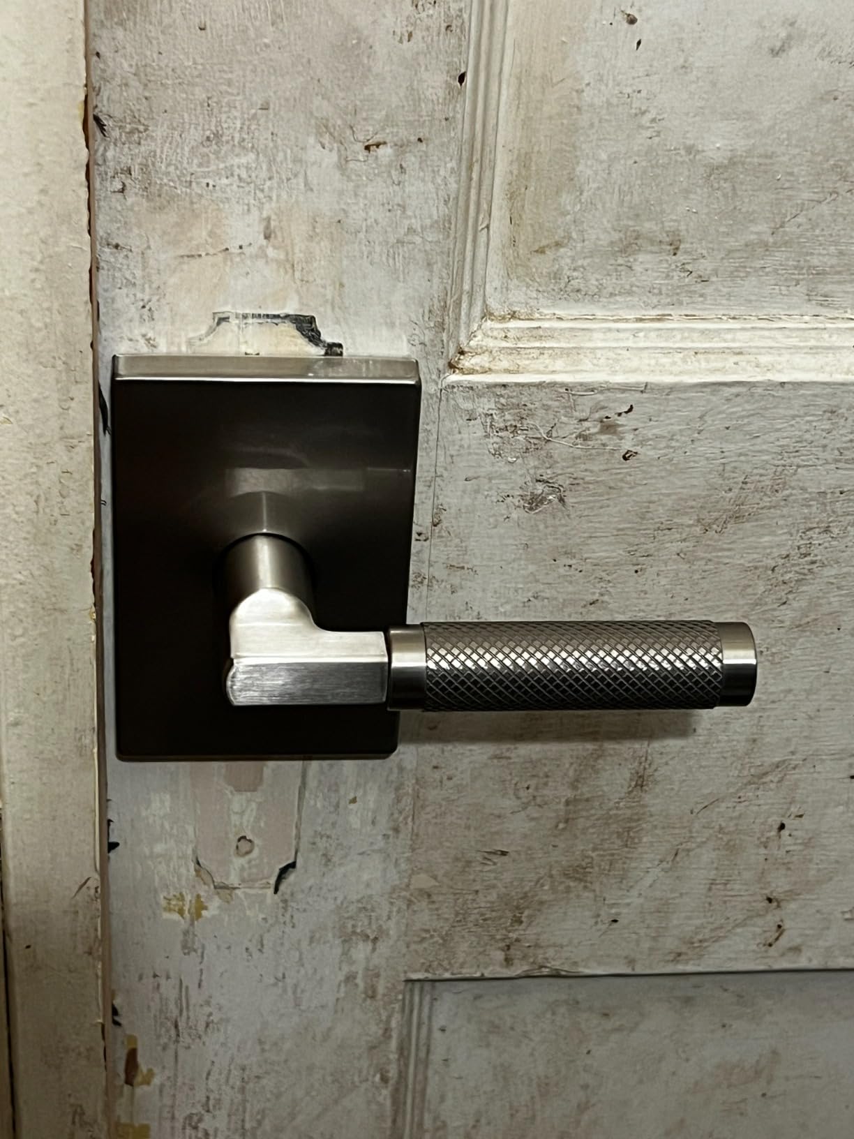 Kwikset Prava Interior Passage Door Knurled Handle, Lever for Closet and Hallway Doors, Reversible Non-Locking Handle Lever, Satin Brass, with Microban Protection customer photo 2