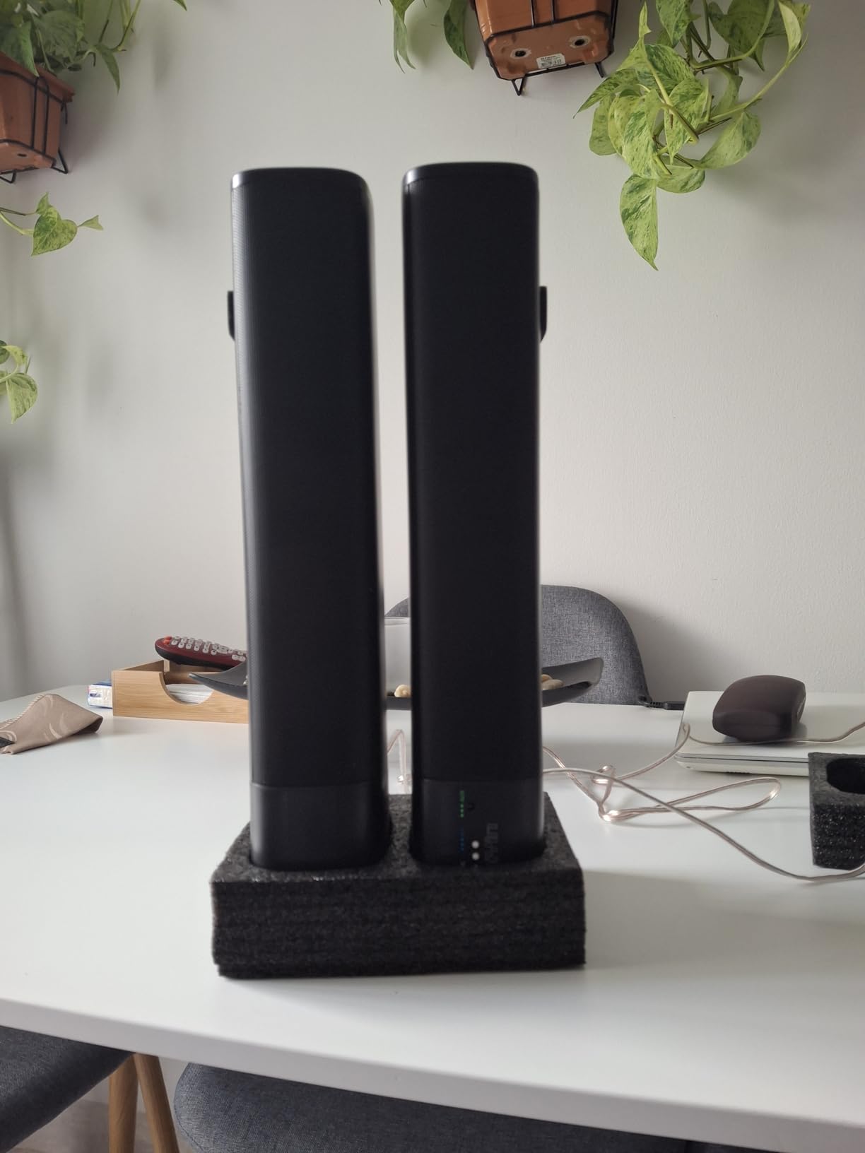 Saiyin Sound Bar for Smart TV with Subwoofer, 100W Detachable Soundbar Home Theater Surround Sound System for TV with Horn Tweeter, Adjustable Bass and HDMI-ARC/Bluetooth Optical/AUX/Connection customer photo 1