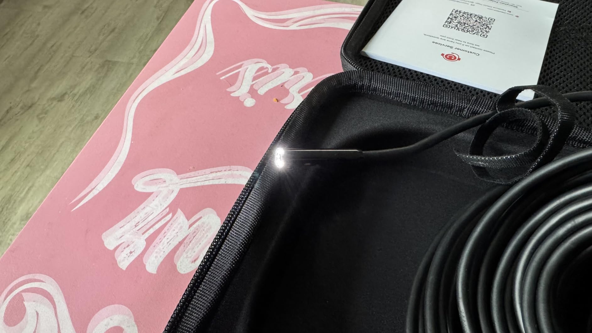 DEPSTECH 50ft Sewer Camera, 1080P HD Triple Lens Borescope, 5