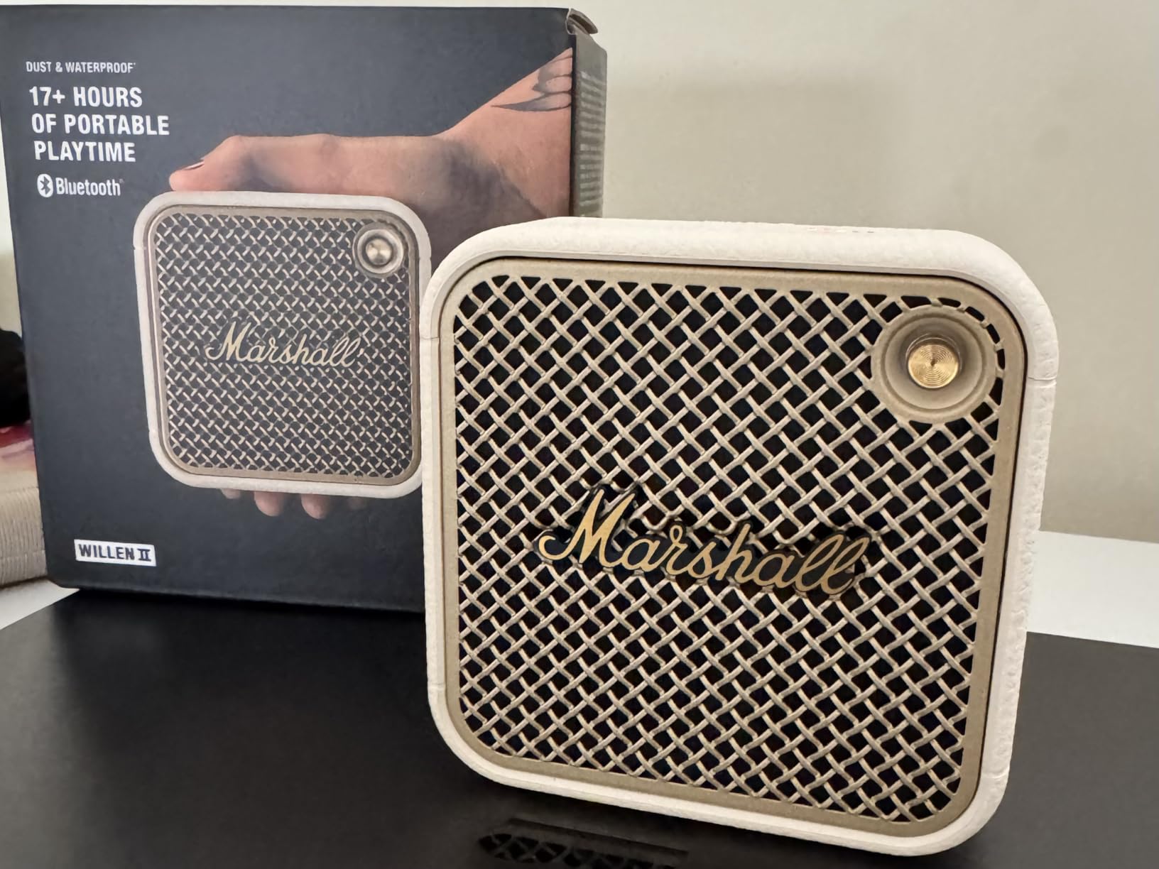 Marshall Willen II Bluetooth Portable Speaker - Black & Brass customer photo 2