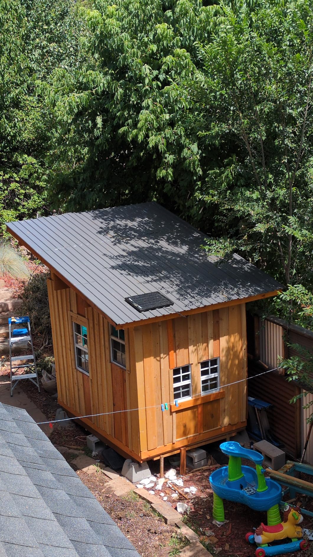 Metal Roof Panels 20 pcs 99 ft² Gray Galvanized Steel Panels Metal Corrugated Tin Roofing Panels Gazebo Top Cover Heavy Duty Gray Roof Suitable for Garages,Sheds, Stables and Mobile Homes customer photo 1