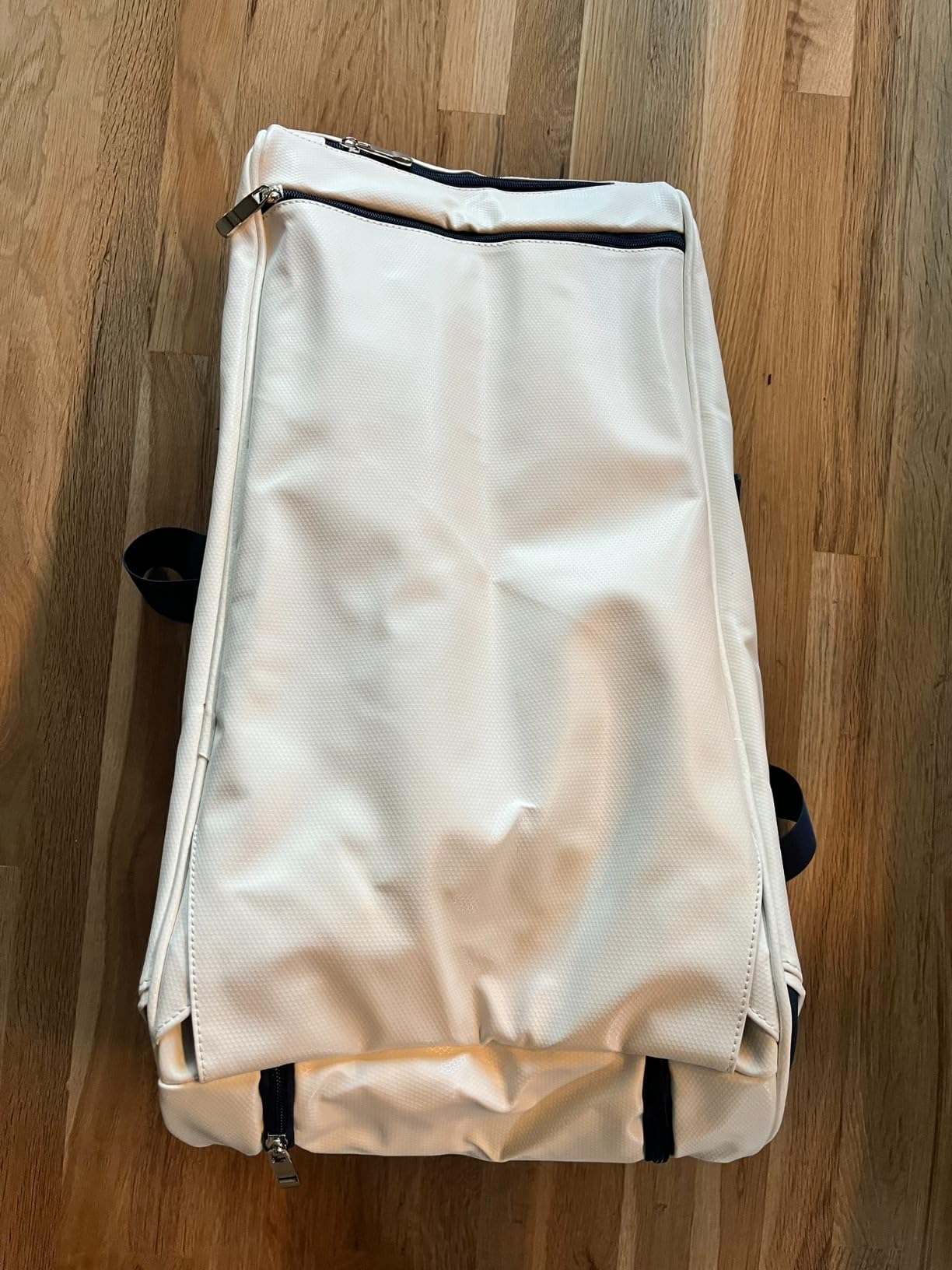 Tennis Bag Holds 2 Rackets with Shoe Compartment, Fence Hook & Ball Sleeve - Large PU Pickleball Paddles Backpack for Men & Women customer photo 2