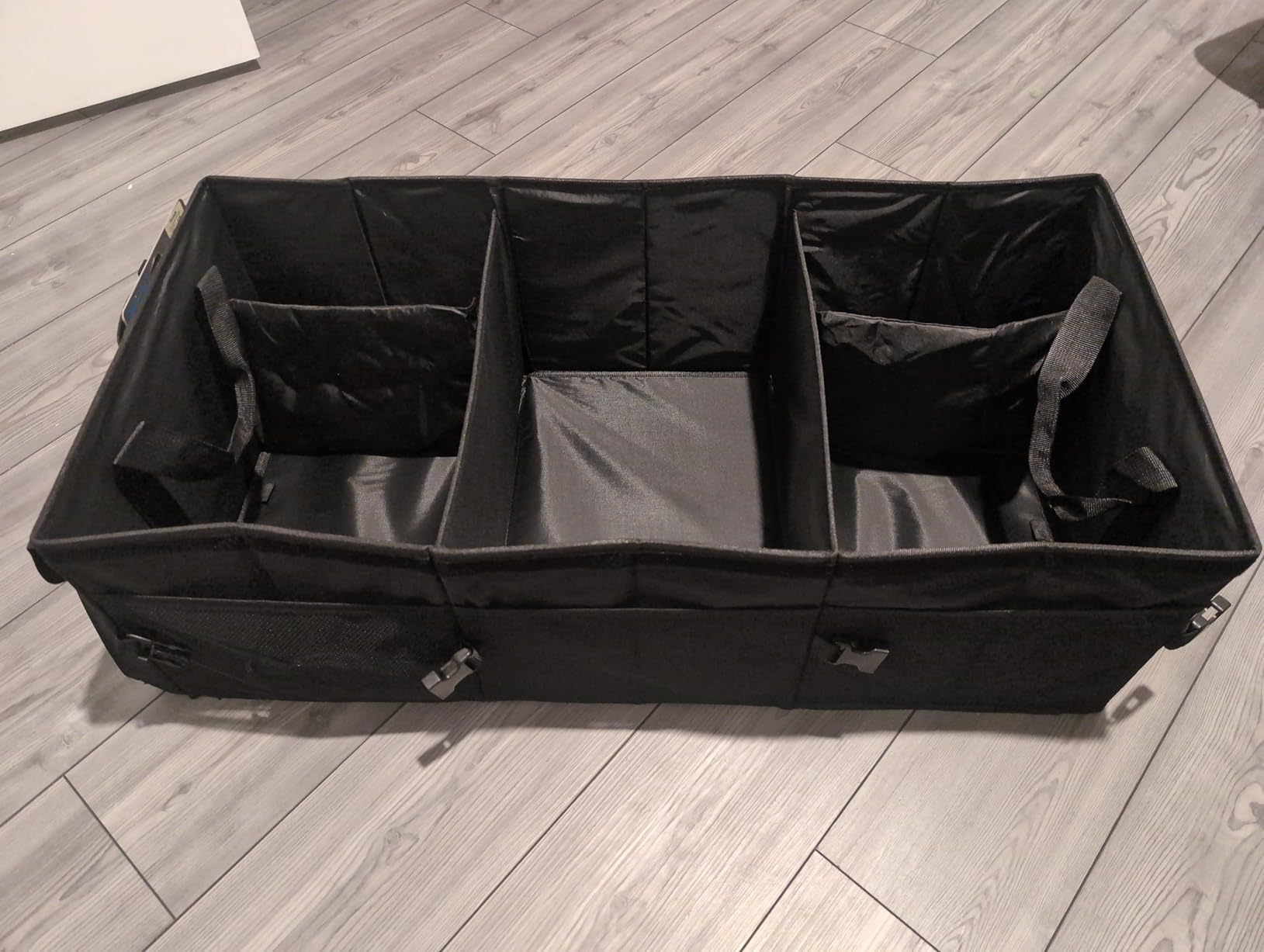 MIKKUPPA Car Trunk Organizer - 95L Collapsible Trunk Organizer with Lid, Sturdy Car Storage for SUV Auto Truck Van with Adjustable Straps and Non Slip Bottom (Black, X-Large) customer photo 2