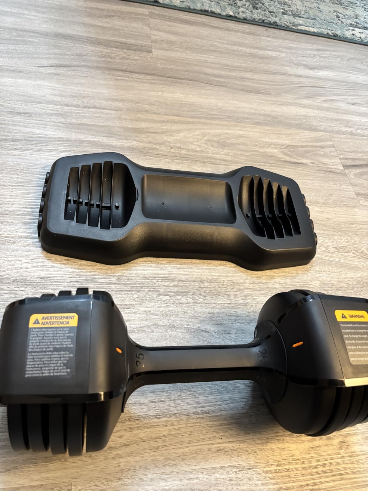 Amazon Basics Adjustable Dumbbell, 25 lb customer photo 1