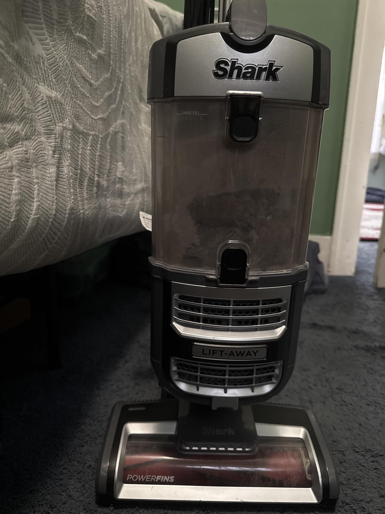 Shark UV730 Navigator Lift-Away Upright Vacuum, PowerFins HairPro Self-Cleaning Brushroll, HEPA Filter with Anti-Allergen Technology, LED Headlights, Swivel Steering, Gray (Renewed) customer photo 2