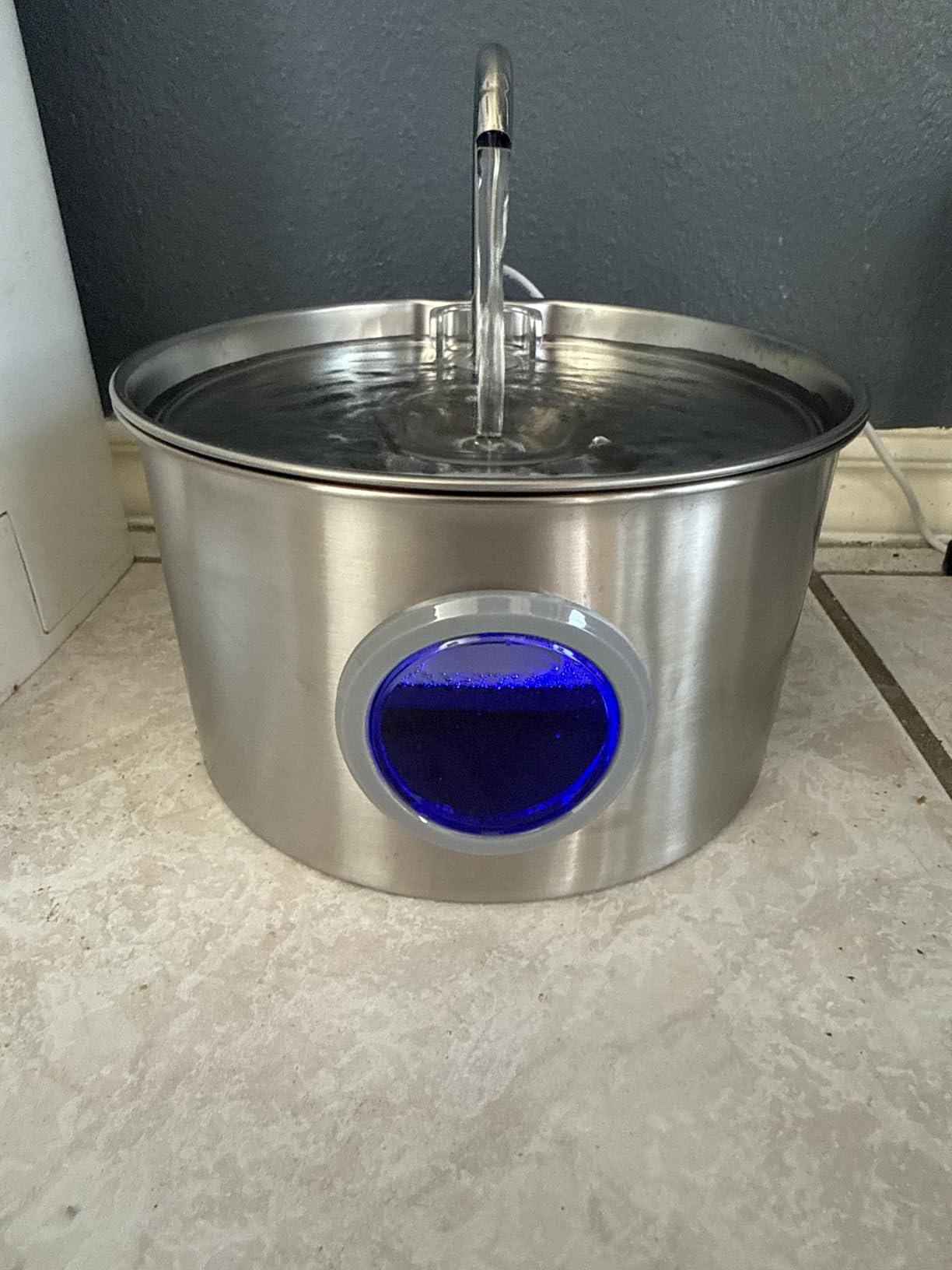 Cat Water Fountain Stainless Steel: 74oz/2.2L Cat Fountain for Drinking - Pet Water Fountain for Cats Inside - Quiet Cats Water Bowl Dispenser - Kitty Drinking Fountains - for Pets& Small Animals customer photo 1