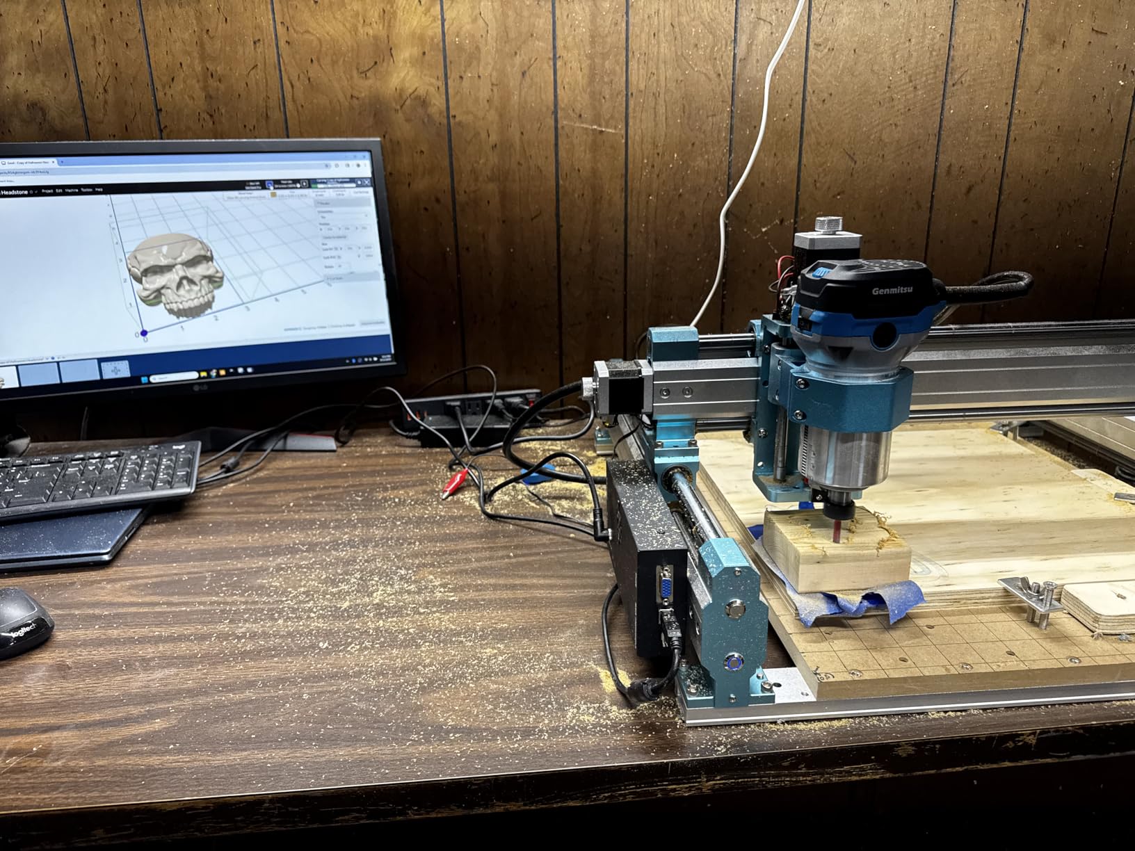 SainSmart Genmitsu 4040 PRO CNC Milling Machine, Support 4-Axis and WiFi Module, Upgraded Lead Screw Drive for Woodworking, Metal and Acrylic Cutting customer photo 1