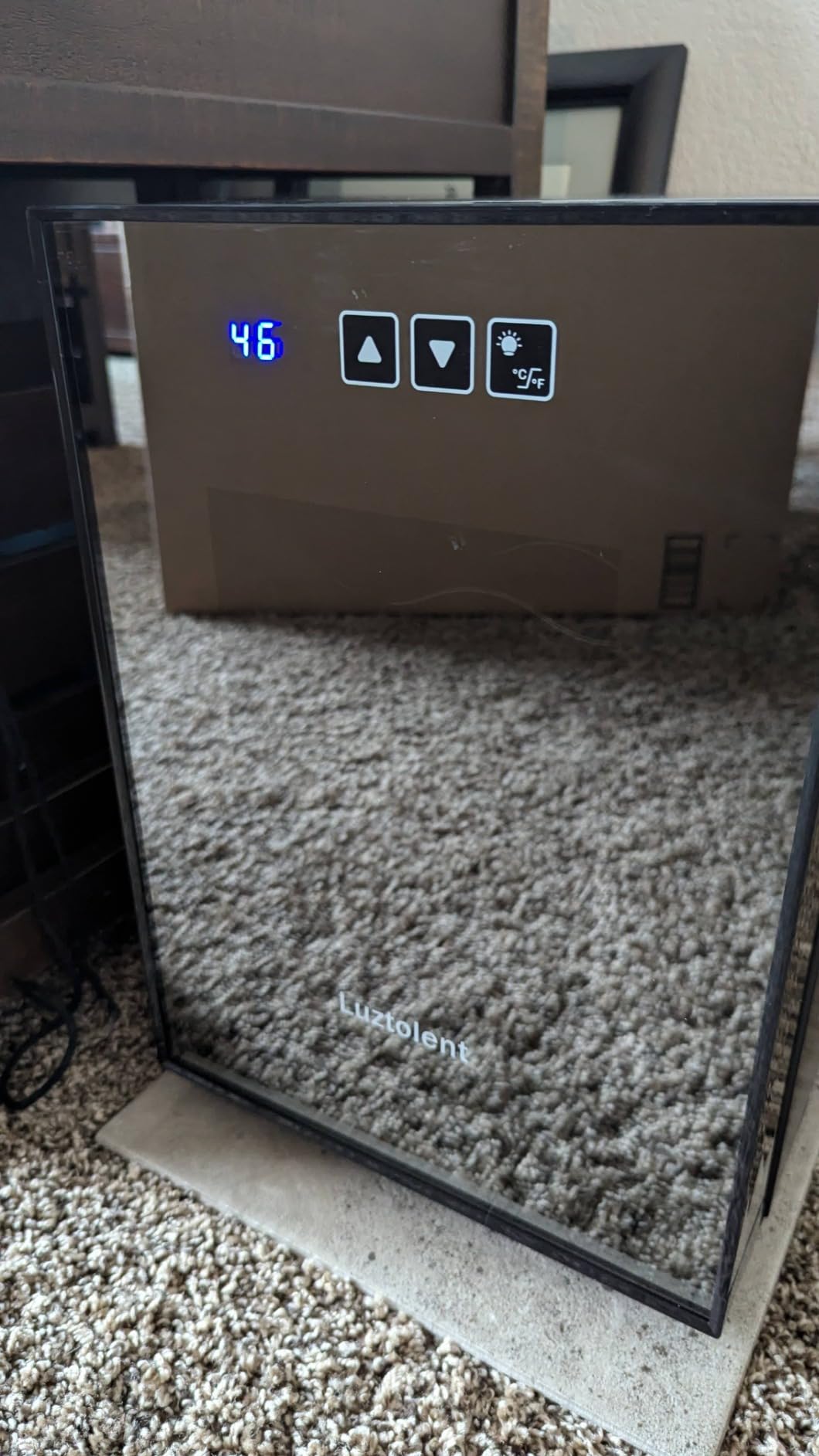 19 Bottles Wine Fridge, 12 Inch Wine Cooler with Single Zone, Built-in or Under Counter, 41-64F Thermostat, LED Digital Touchscreen, Triple-Layer Tempered Glass customer photo 2