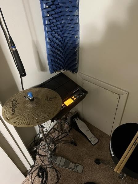 PD708 Sample Pad Electric Drum Pad Tabletop Drum Set for Drummer Live Performance, 1000 Built-in Sounds, 32GB Storage, Onboard FX, Customizable LEDs customer photo 1