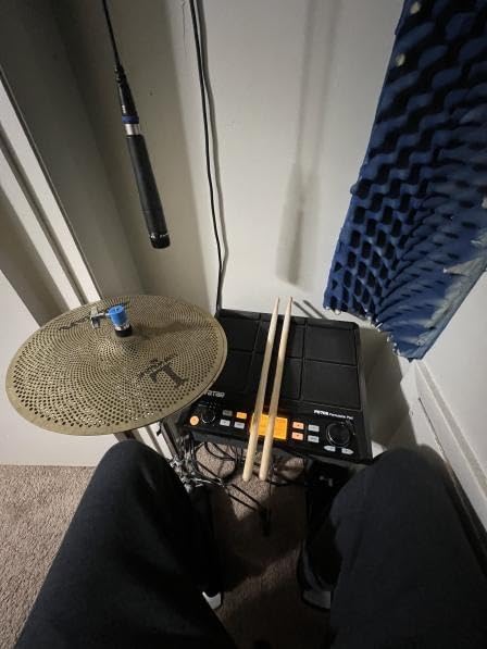 PD708 Sample Pad Electric Drum Pad Tabletop Drum Set for Drummer Live Performance, 1000 Built-in Sounds, 32GB Storage, Onboard FX, Customizable LEDs customer photo 2