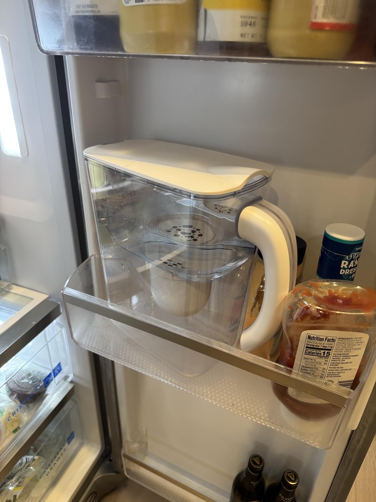 Clearly Filtered No.1 Filtered Water Pitcher/Updated Model/Targets 365+ Contaminants e.g. Fluoride Chlorine PFAS Microplastics Lead Arsenic BPA/BPS Free (Pitcher Includes 1 Filter) customer photo 1