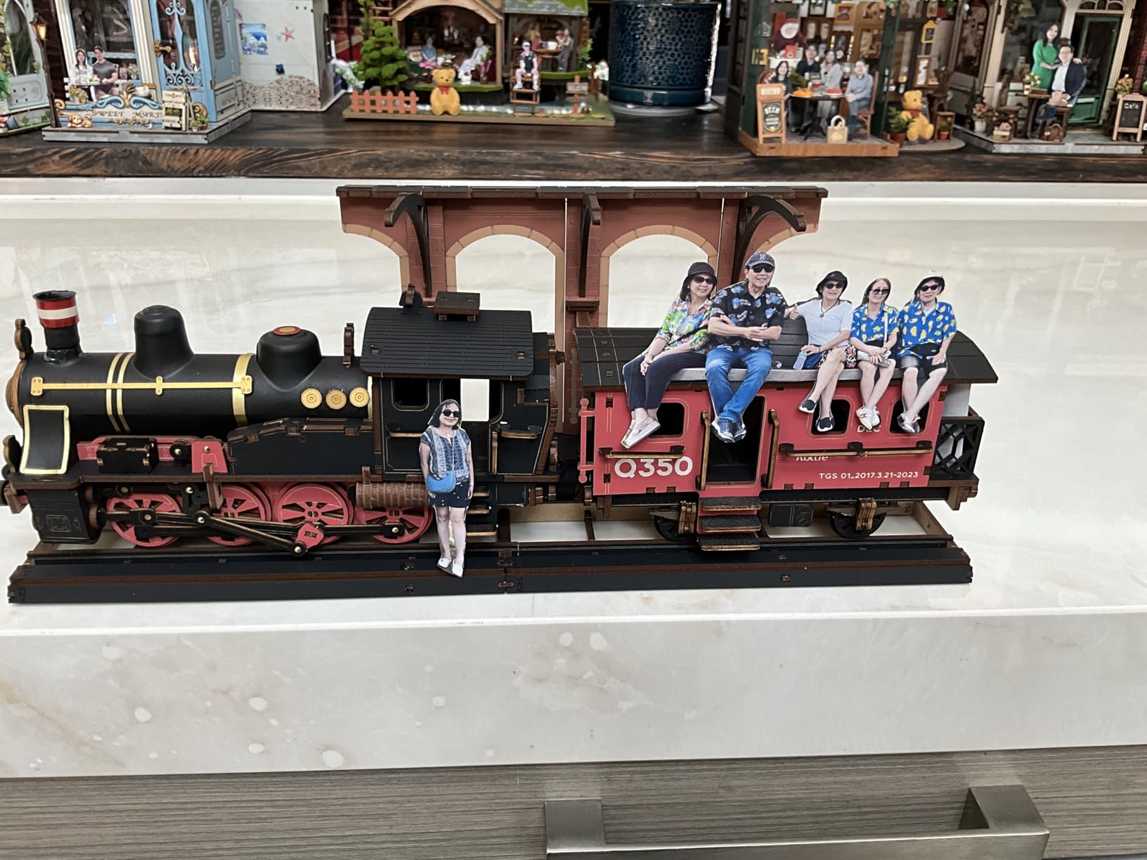 Rolife 3D Wooden Puzzle for Adults, DIY Wood Model Train Sets, Mechanical Vehicle Model Building Kits-Brain Teaser Puzzle Toys with 365 Pcs-Creative Birthday for Kids customer photo 1