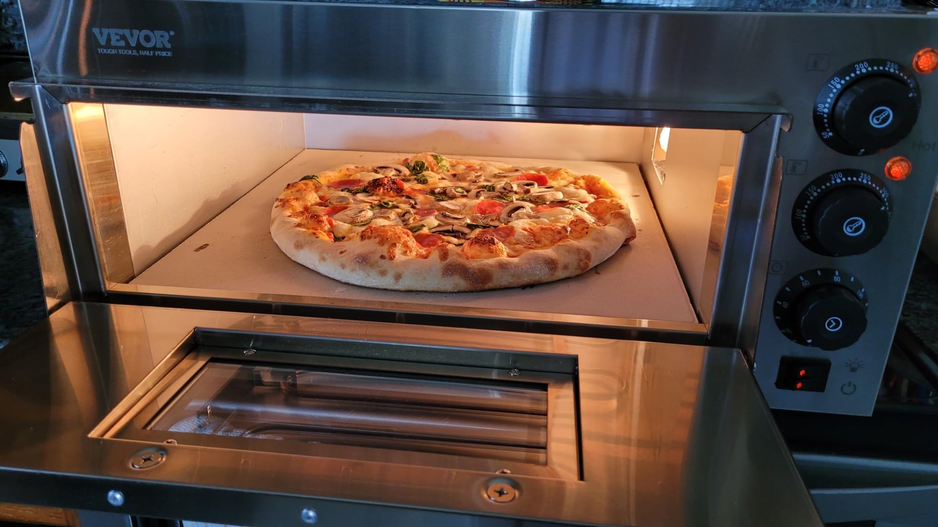 VEVOR Commercial Pizza Oven Countertop, 16