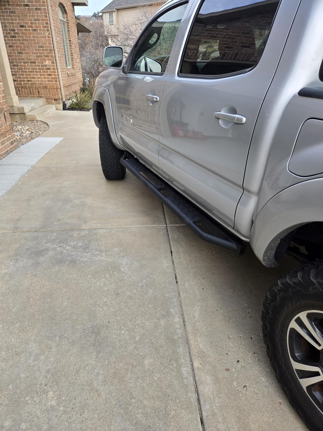 Tyger Auto Trax Side Steps Compatible with 2007-2018 Jeep Wrangler JK 4-Door (Exclude JL) | TG-TX7J27608 | Textured Black Drop Step Rail Running Board customer photo 1