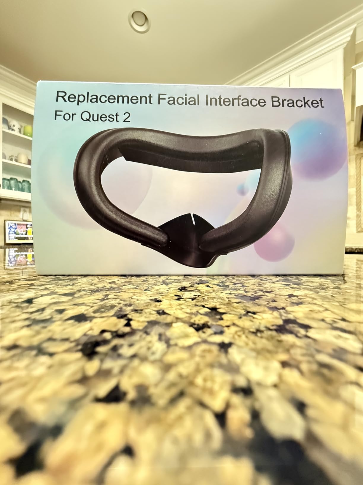 VZNEK New Face Cover Pad for Oculus Quest 2, Sweatproof PU Leather Facial Interface & Face Cushion Pad - VR Accessories for Meta Quest 2, Ergonomical Design (Q2MZ) customer photo 1