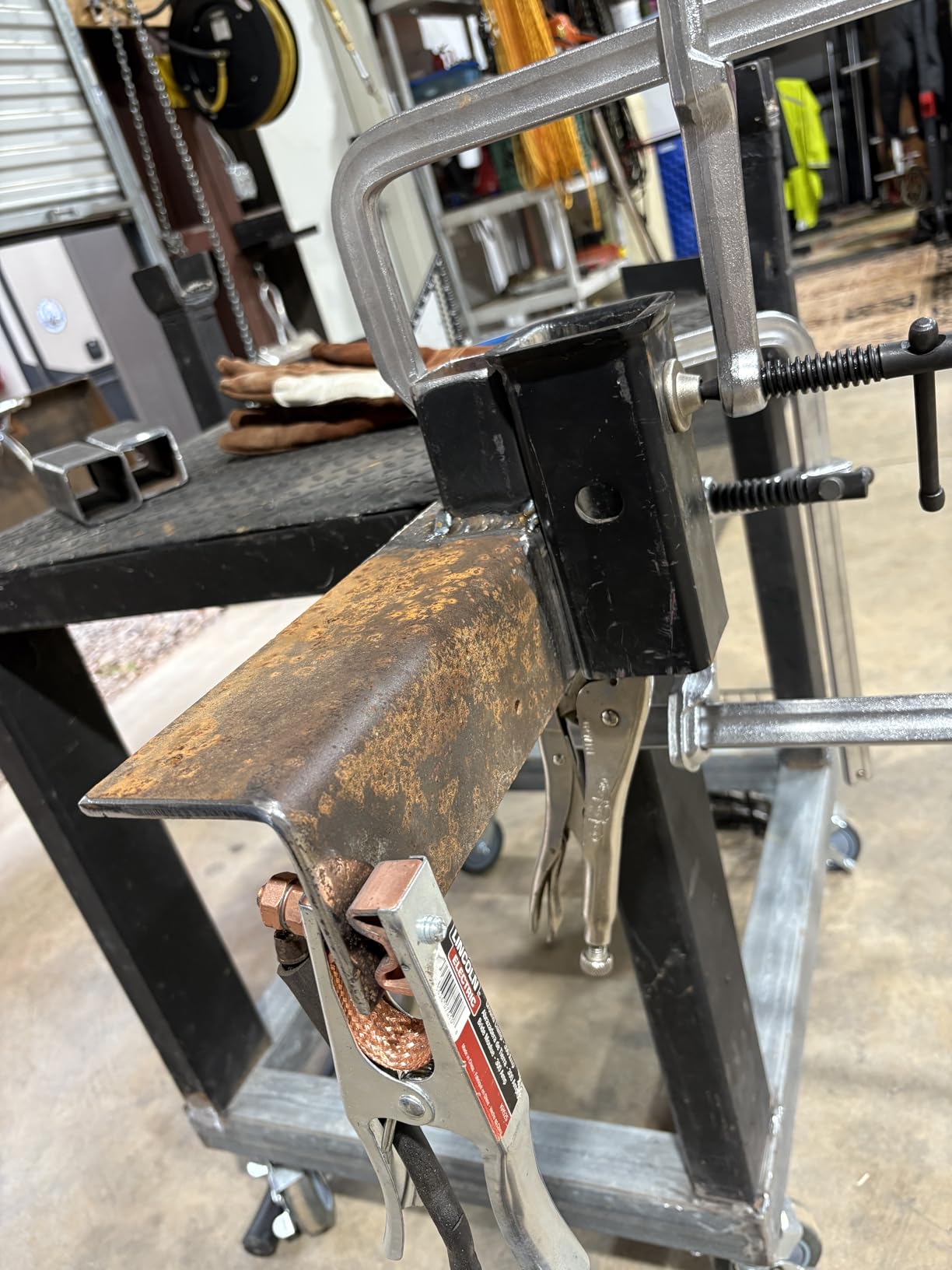 4-Pack 12-Inch Heavy-Duty F-Clamps for Welding, Woodworking and Metalworking-1320 Lbs Load Capacity, 4-3/4 Inch Throat Depth, All-Steel Construction (4-Pack-12 Inch-4-3/4 Inch) customer photo 1