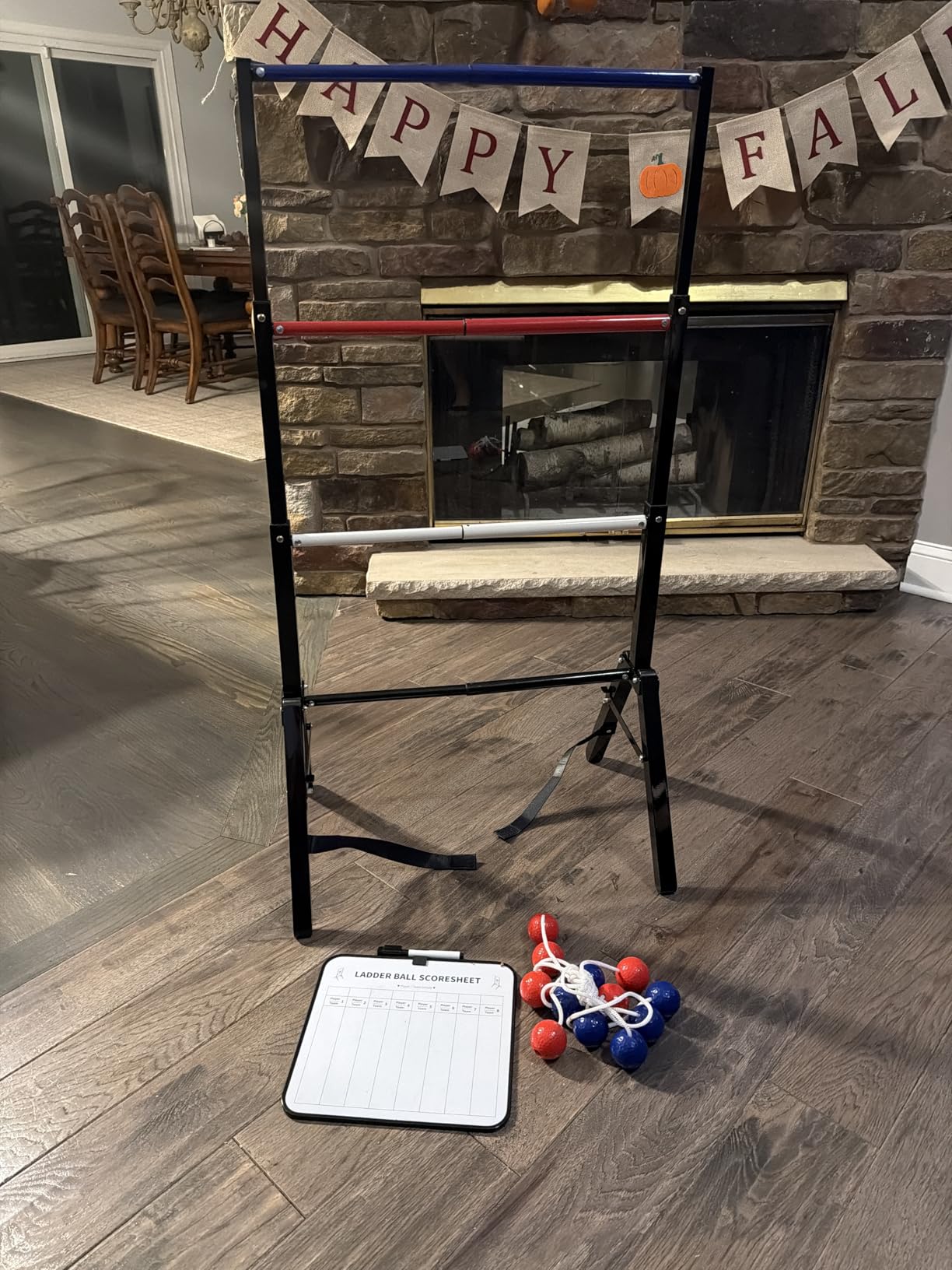 Metal Ladder Ball Set Assembly Free Portable Ladder Toss for Yard Outdoor Games - Includes Carrying Case, 6 Bolas and Scoreboard customer photo 2