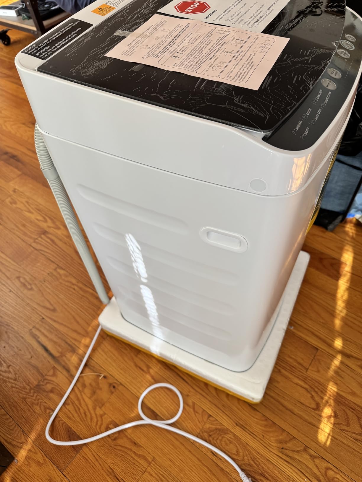 Midea Portable Washing Machine, 0.9 cu. ft with 6 Cycles, Drum Clean, Quick, Stainless Steel Tub, Transparent Lid, LED Display Washing Machine, White customer photo 2