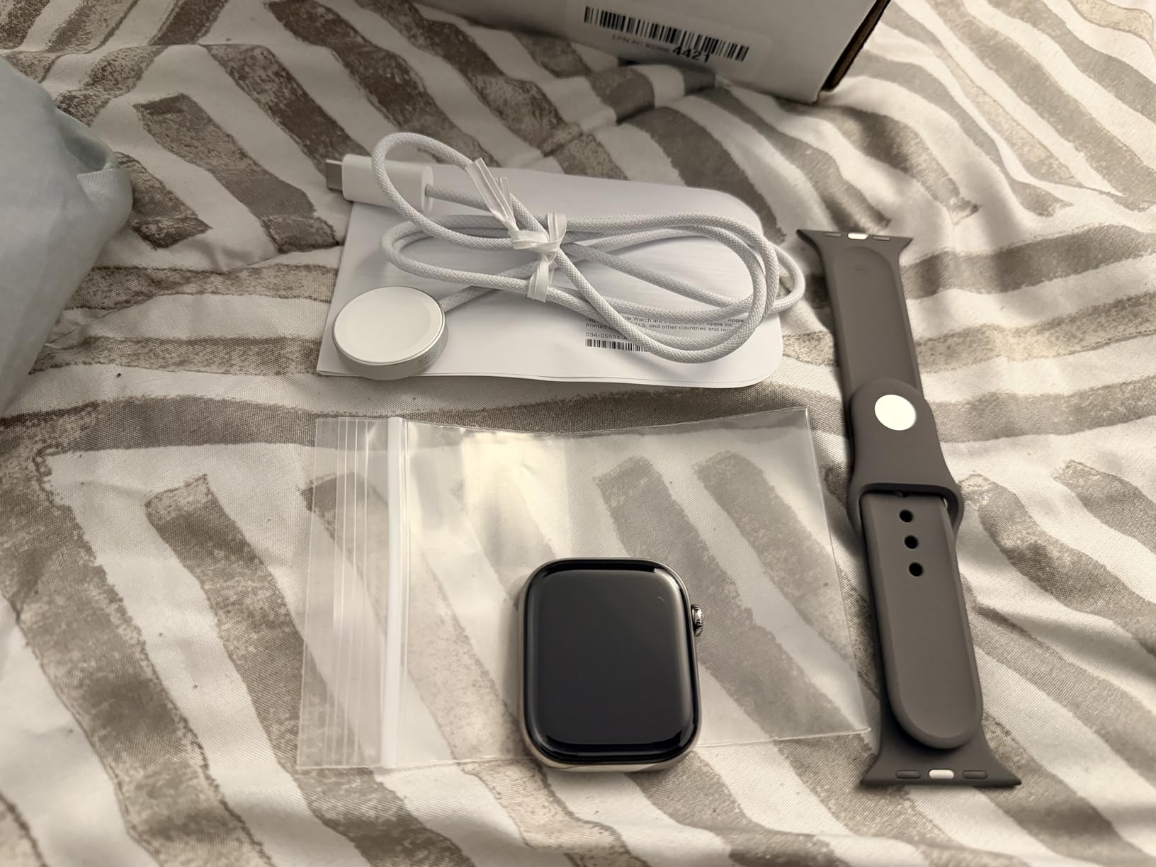 Apple Watch Series 10 [GPS + Cellular 46mm case] Smartwatch with Natural Titanium Case with Natural Milanese Loop - M/L. Fitness Tracker, ECG App, Always-On Retina Display, Carbon Neutral customer photo 1