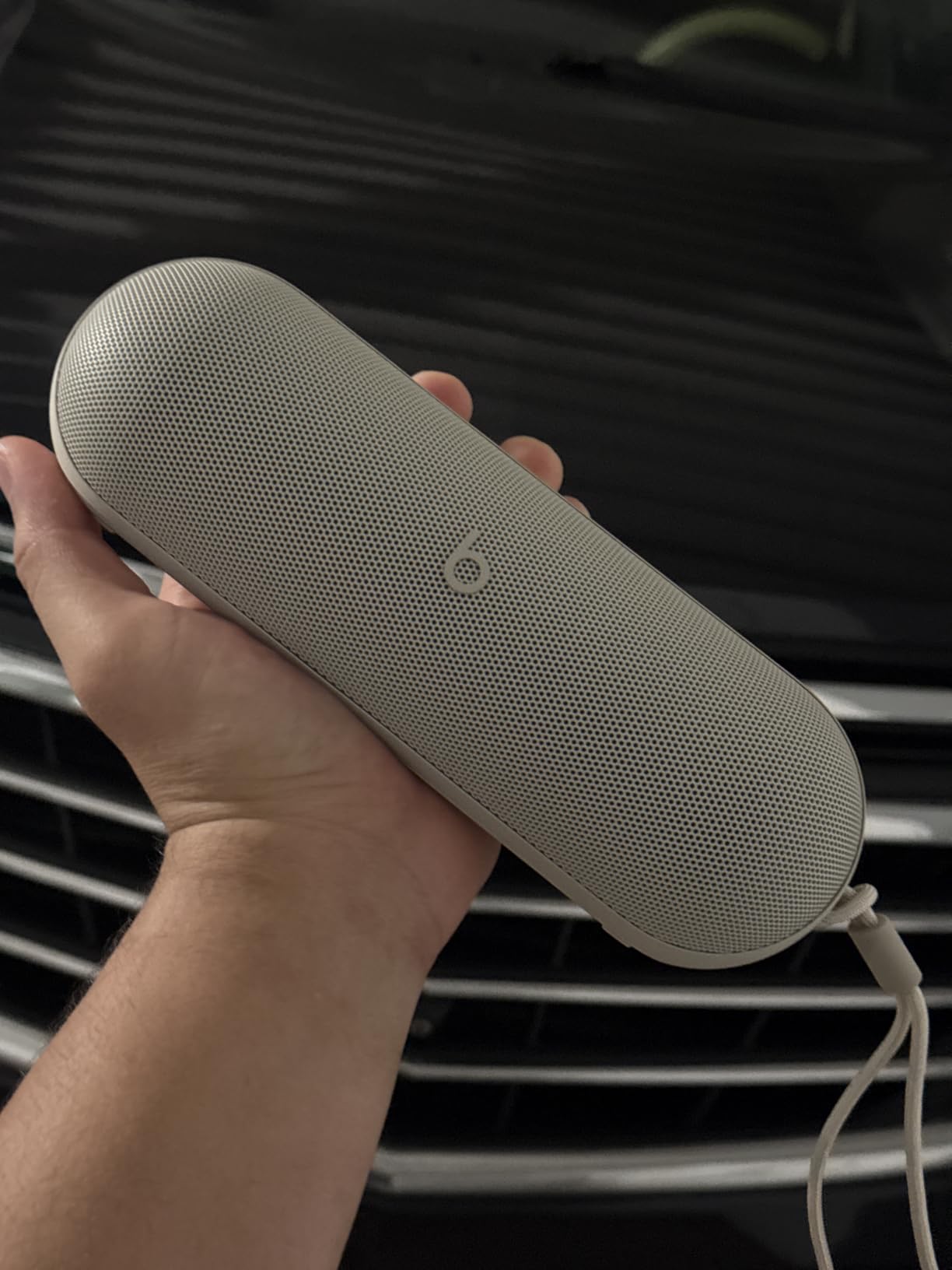 Pill x Kim Kardashian - Wireless Bluetooth Speaker and Portable Charger via USB-C - Up to 24 Hours Battery Life, IP67 Water Resistant, Apple & Android Compatible, Built-in Mic - Light Gray customer photo 1