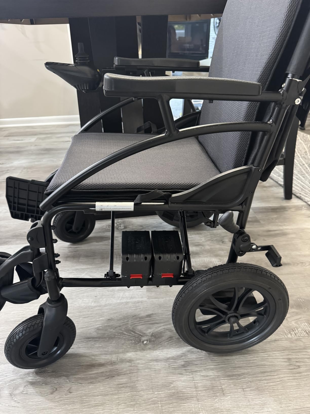 SLF30 Electric Wheelchairs for Adults, Foldable Durable Motorized Wheelchair with 19 Inch Seat and Supports Up to 300 lbs Airline Approved(36 Lbs, Grey) customer photo 2