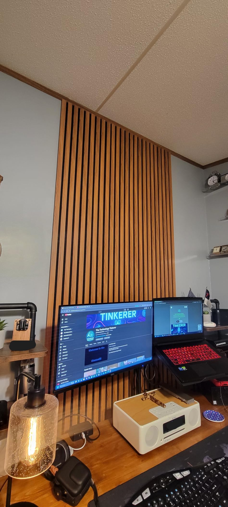 NeatiEase Wood Slat Wall Panels, 4-Piece 96