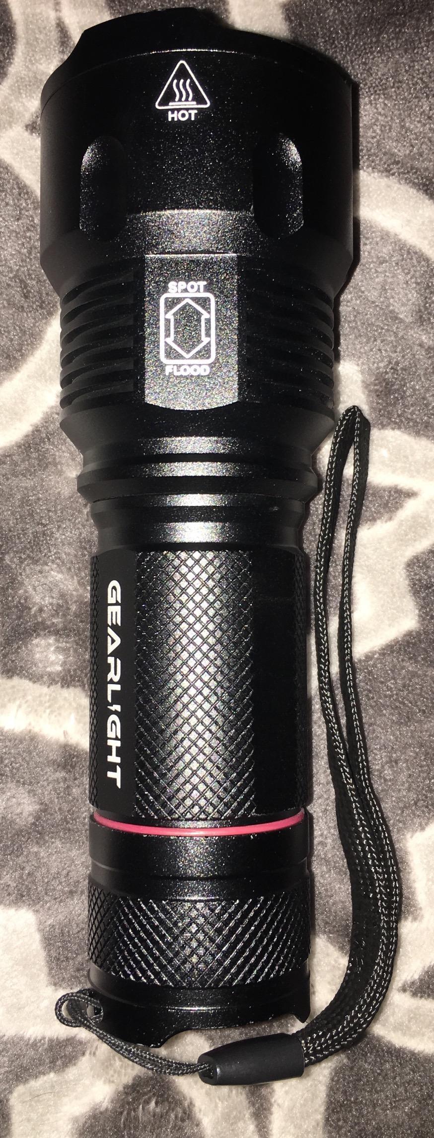 GearLight S2000 LED Rechargeable Flashlight High Lumens - Super Bright, Powerful, Mid-Size Tactical Flashlight for Outdoor Activity & Emergency Use customer photo 1