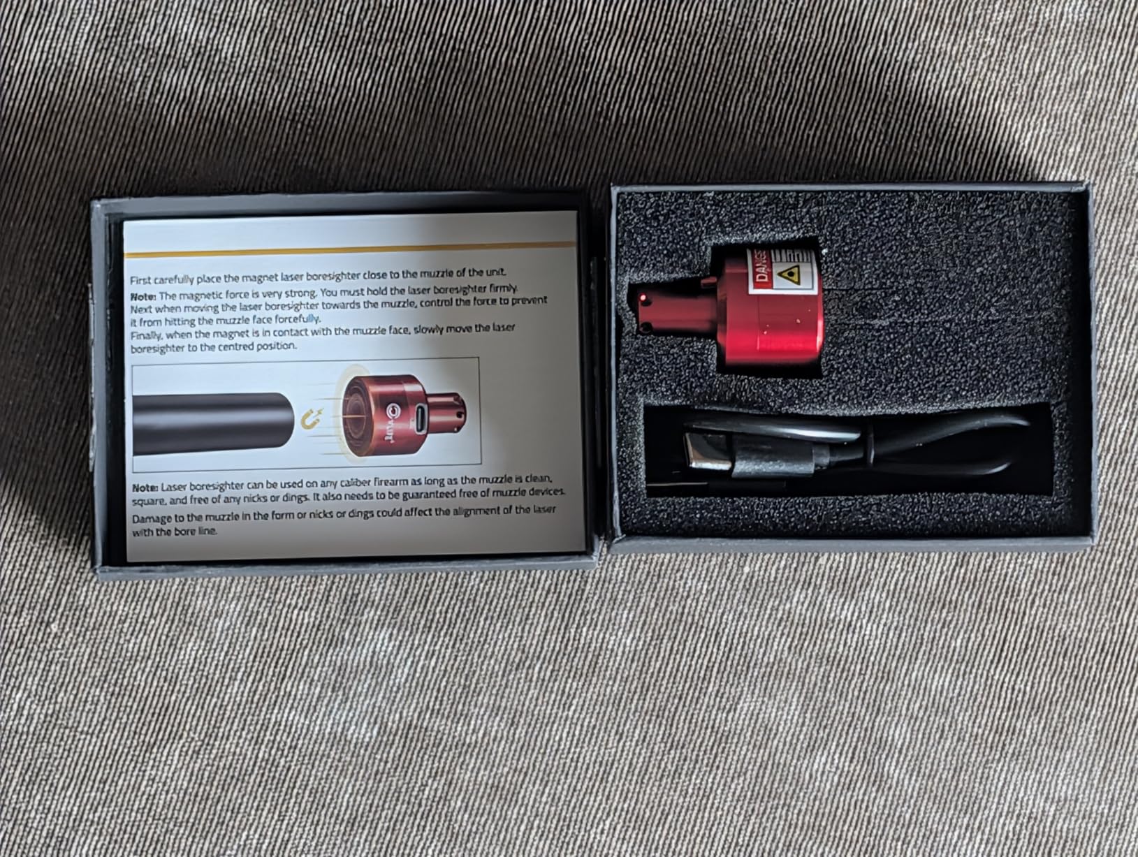 CVLIFE Rechargeable Green/Red Laser Bore Sight Magnetic Bore Sight Laser for Multiple Calibers Professional Boresighter with Magnetic Connection customer photo 1