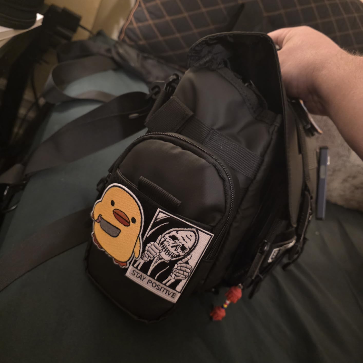 Cwatcun Camera Sling Bag, Waterproof Multifunction Photography Tactica Camera Crossbody Bag with Tripod Holder & Removable Accessory Bags for DSLR/SLR/Mirrorless Cameras - Medium customer photo 2