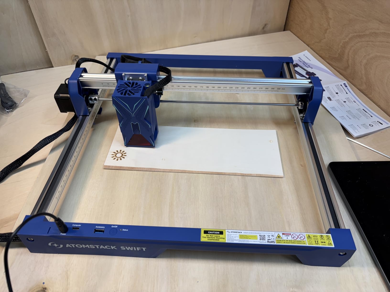 ATOMSTACK 20W Laser Engraver, A20 PRO V2 Laser Cutter, High Accuracy Laser Engraving Machine customer photo 2