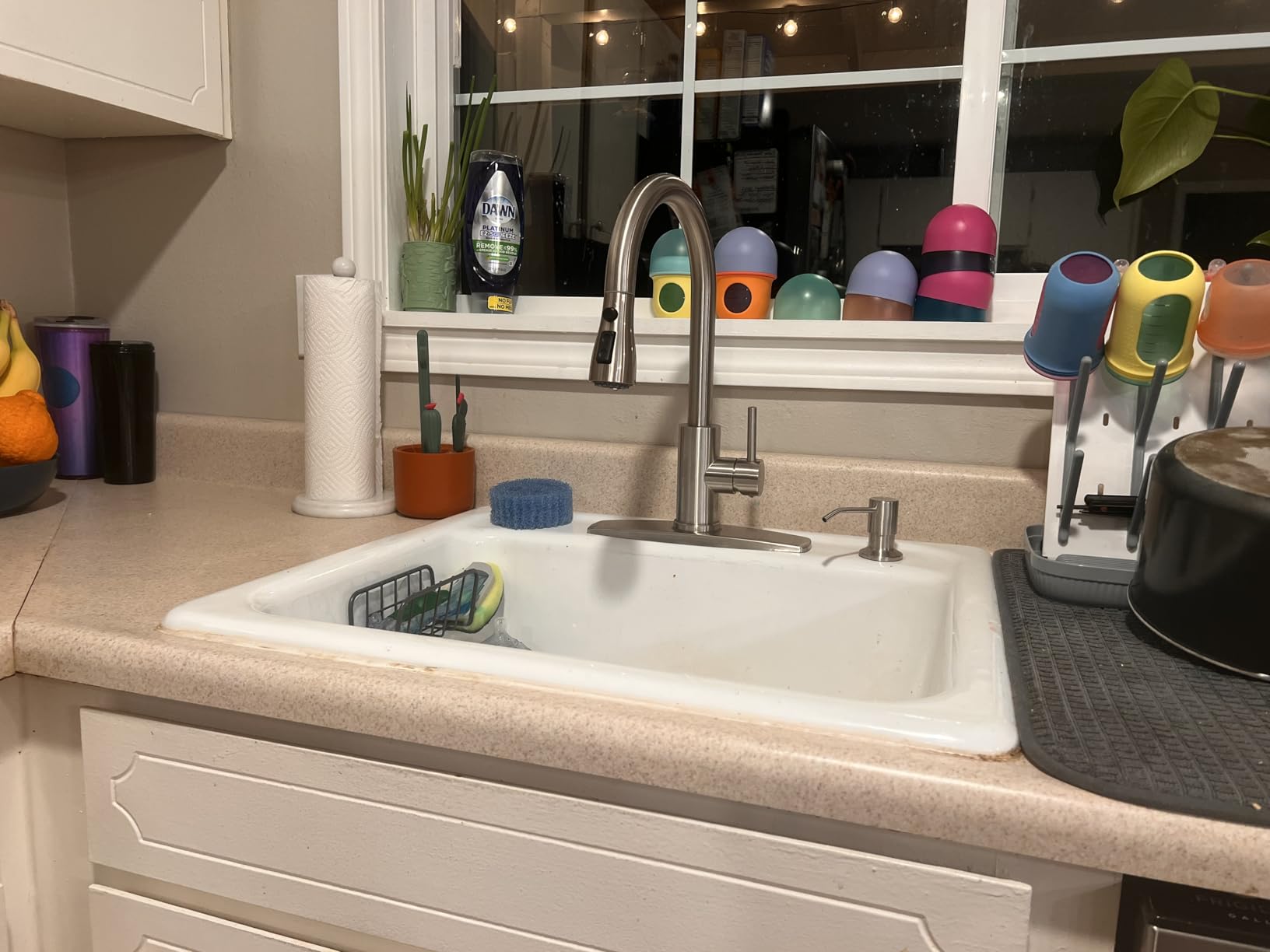 FORIOUS Black Touchless Kitchen Faucet with Soap Dispenser, Hands-Free, Smart Motion Sensor, Contemporary Bar Sink Faucet with Pull Down Sprayer for Farmhouse RV Camper customer photo 1