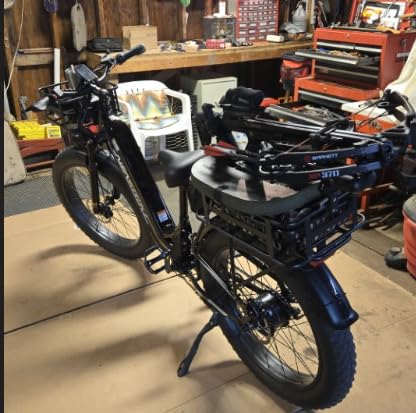 Aipas M1 Pro Electric Bike, 1800W Peak Motor Electric Bike for Adults, 26'' x 4.0'' Fat Tire Ebike, 48V 17.5Ah Electric Mountain Bike, 36MPH, 85 Miles Electric Bicycle, 7 Speed, 110NM with Rear Basket customer photo 2